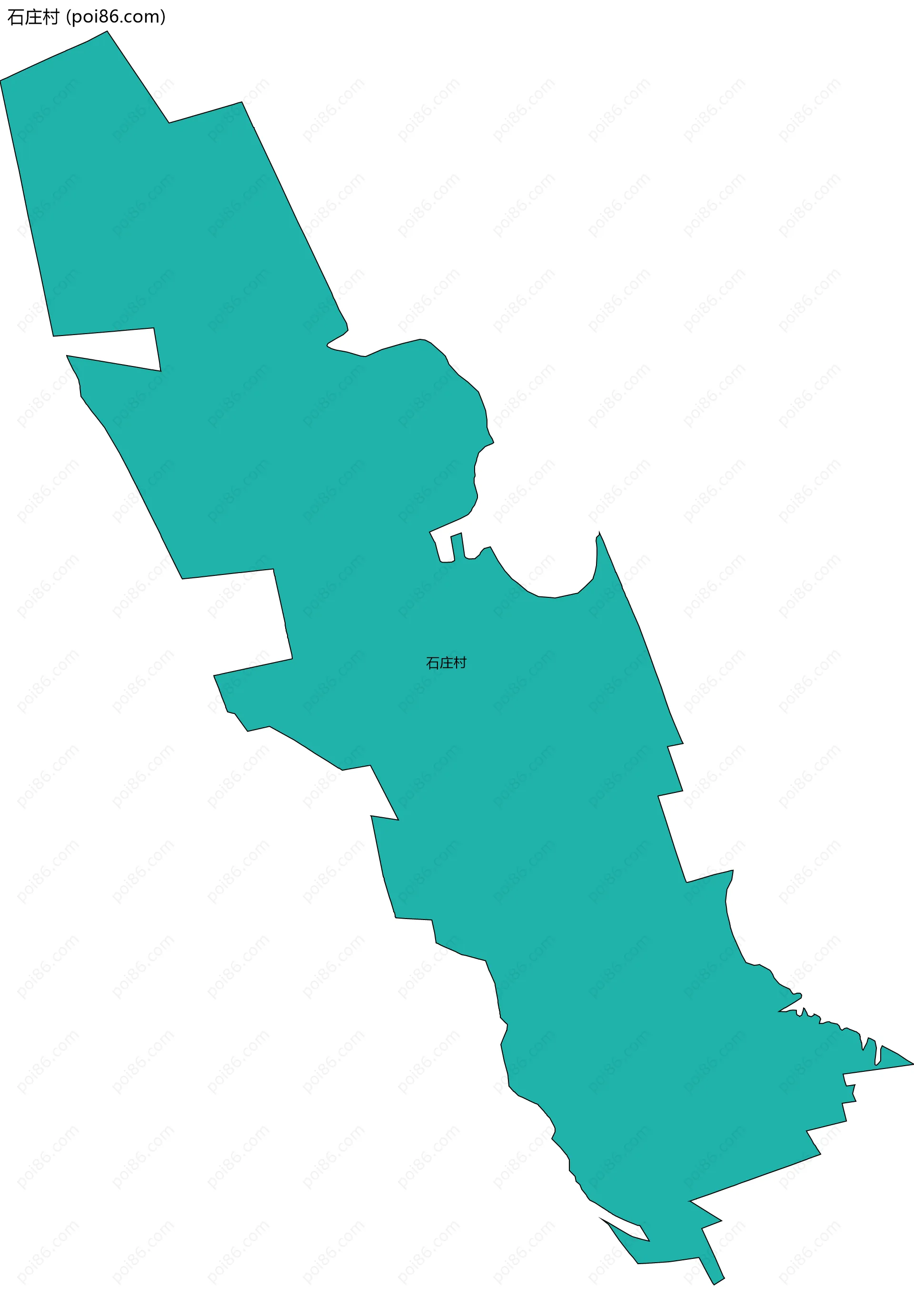 石庄村边界地图