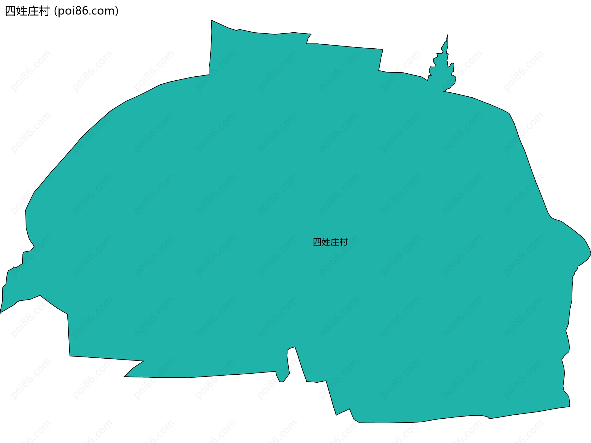 四姓庄村边界地图