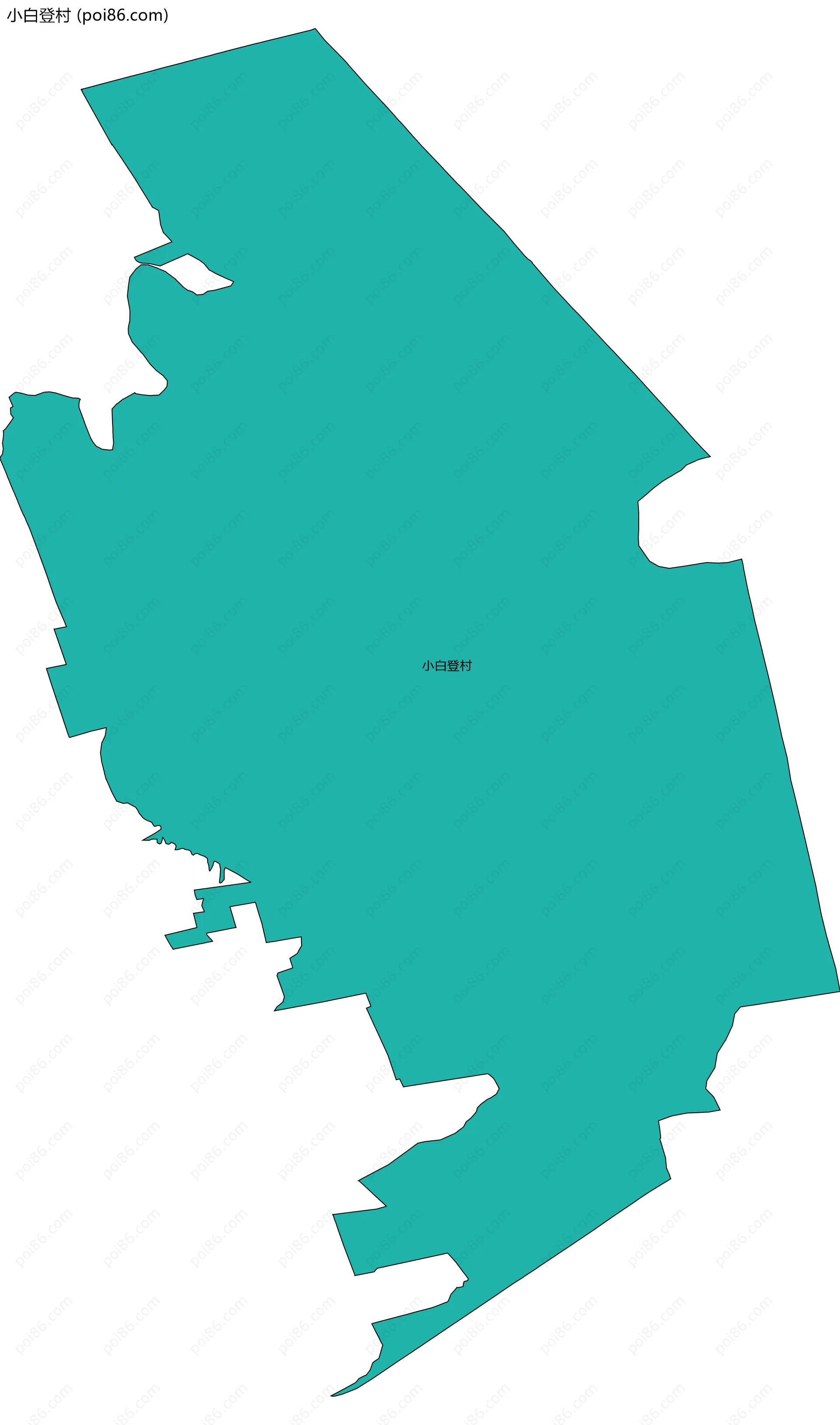 小白登村边界地图