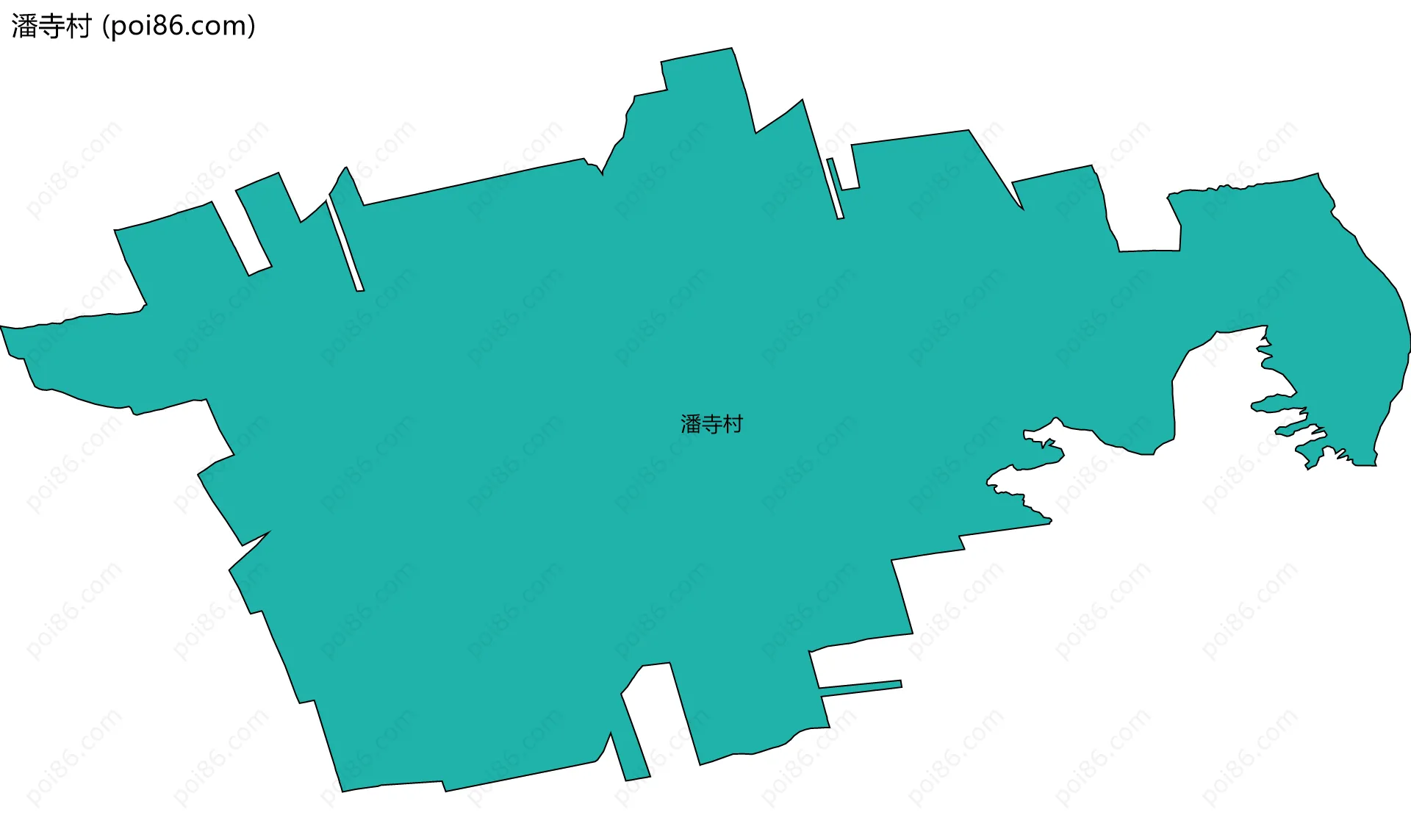 潘寺村边界地图