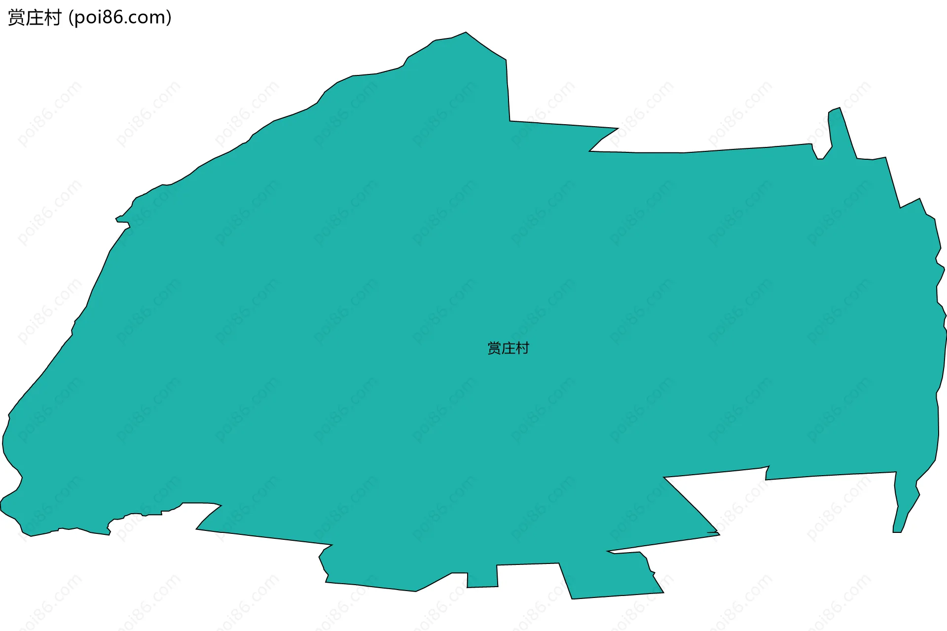 赏庄村边界地图