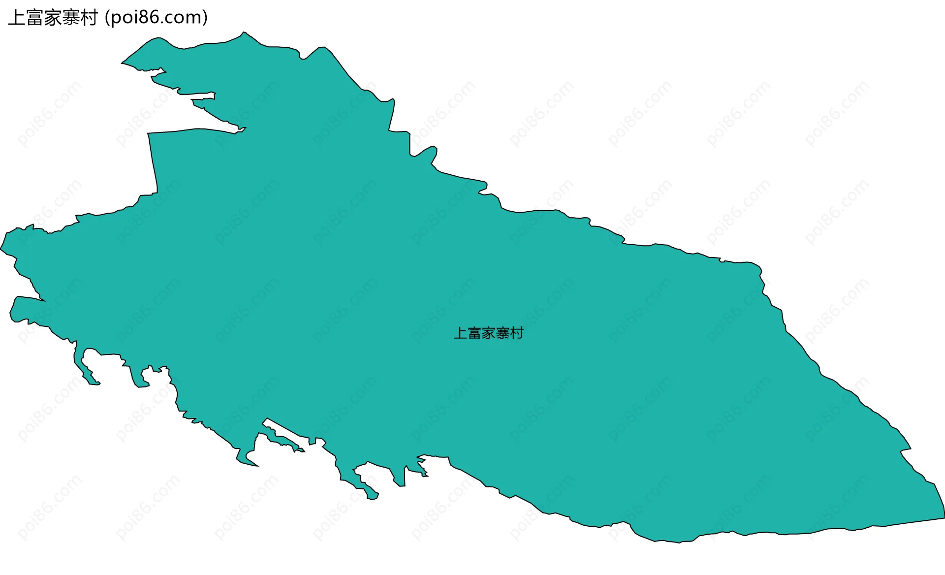 上富家寨村边界地图