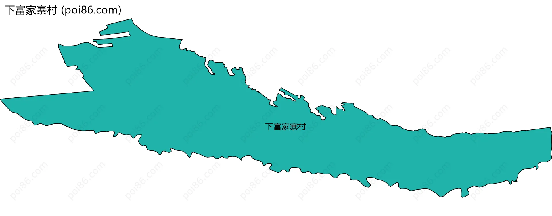 下富家寨村边界地图