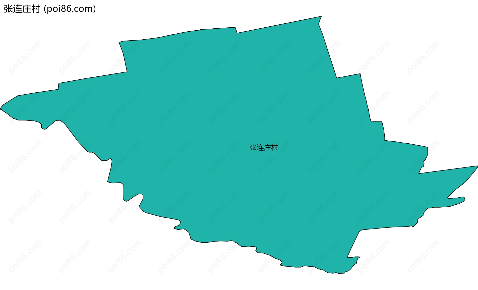 张连庄村边界地图