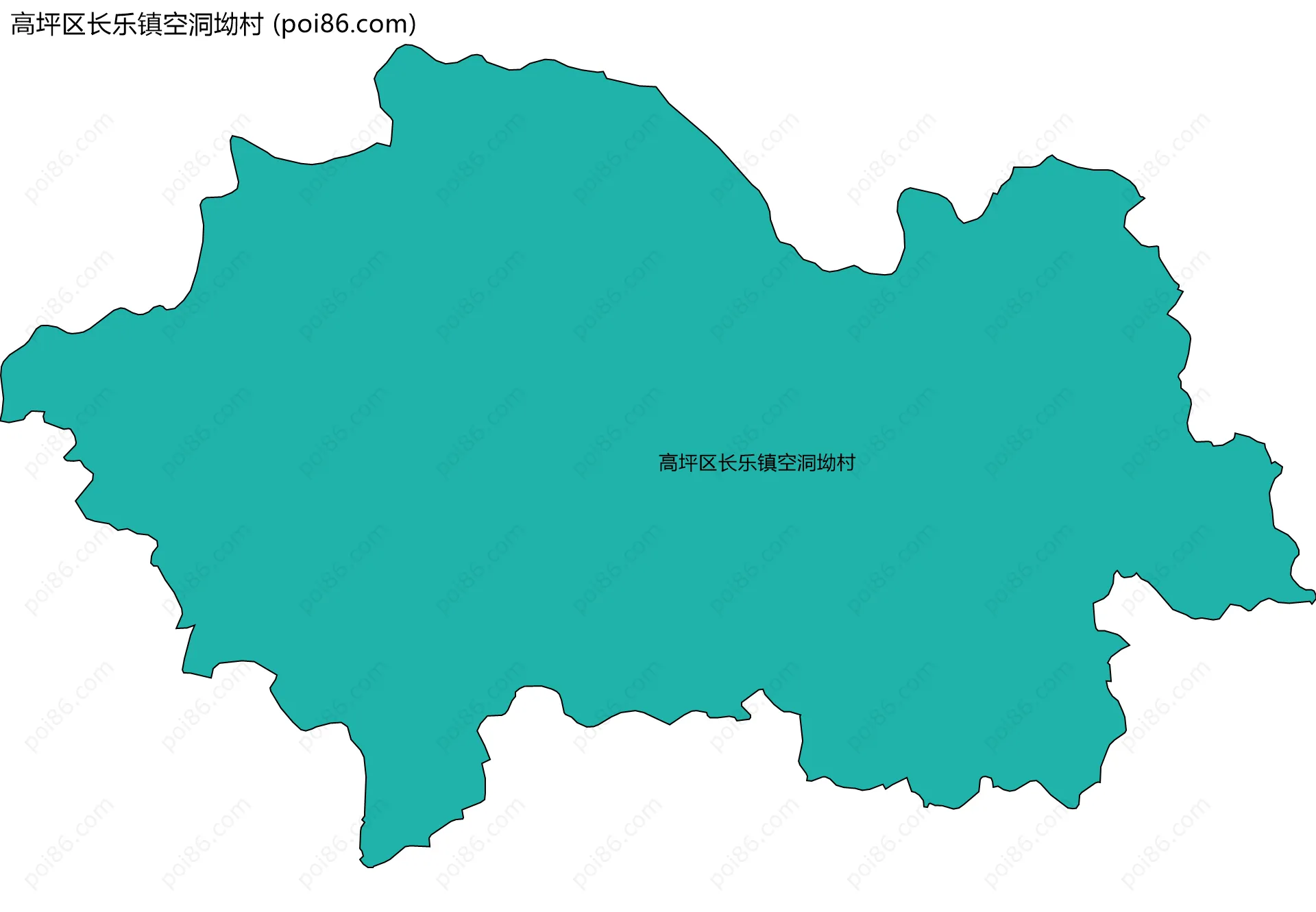 高坪区长乐镇空洞坳村边界地图