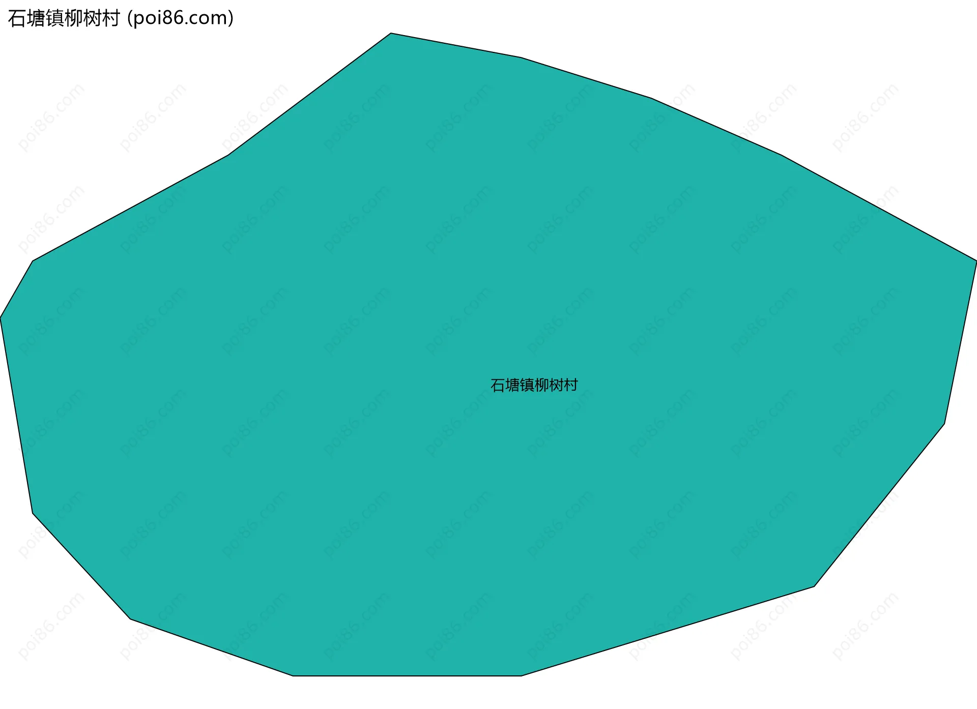 石塘镇柳树村边界地图