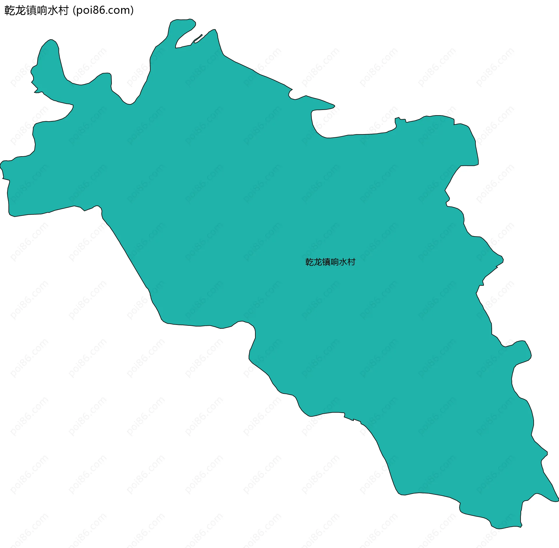 乾龙镇响水村边界地图