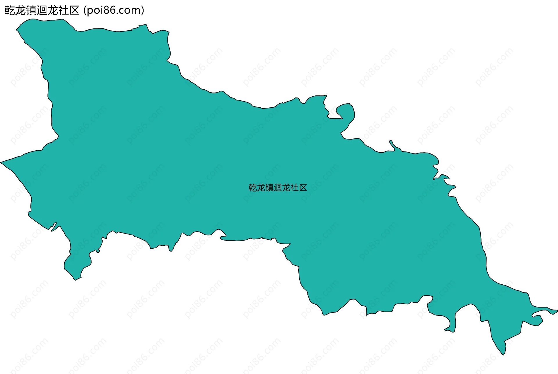 乾龙镇迴龙社区边界地图