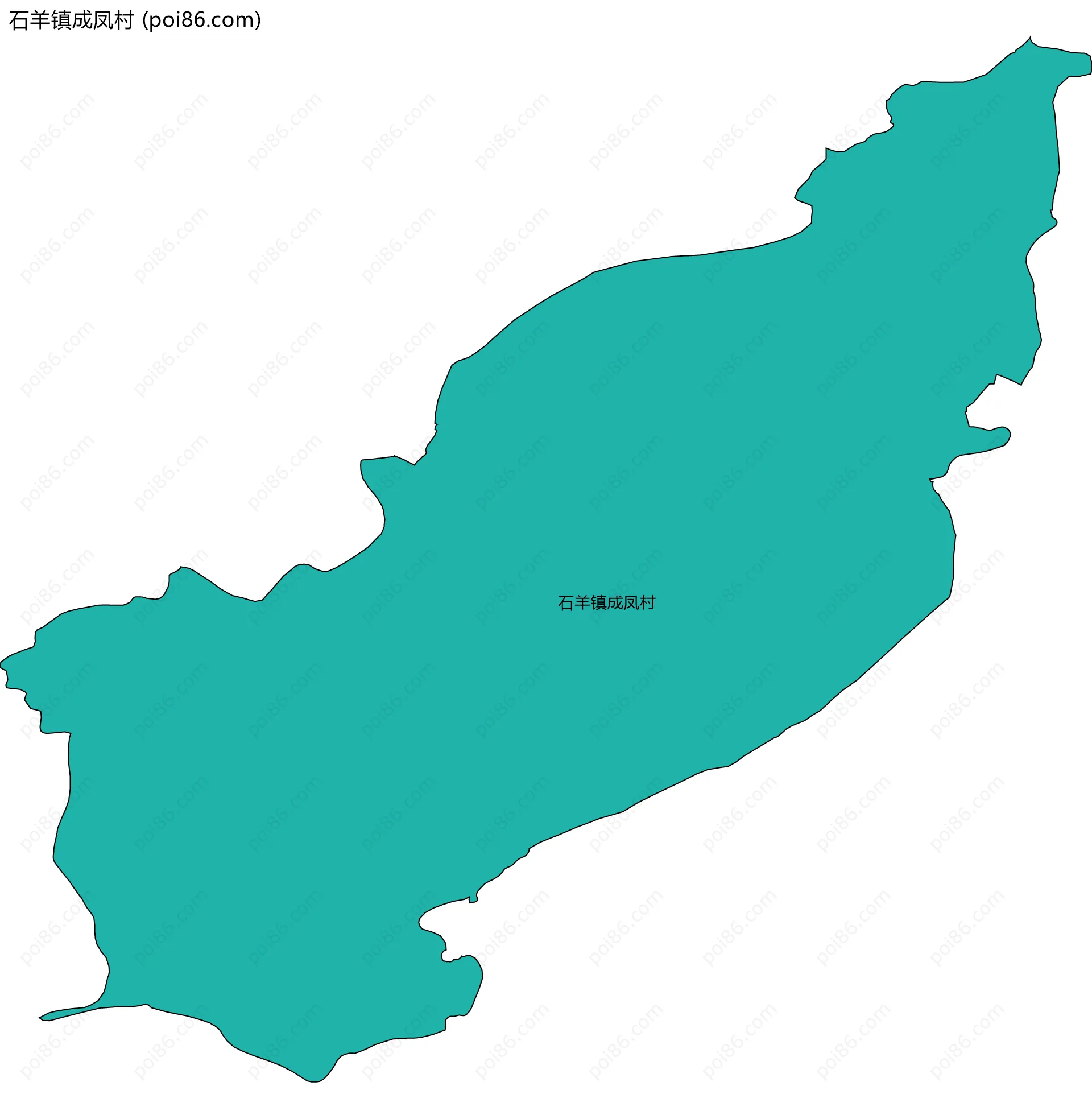 石羊镇成凤村边界地图