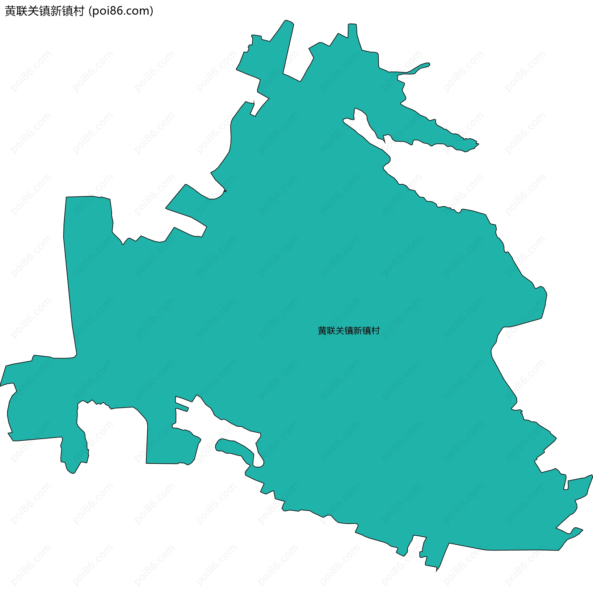 黄联关镇新镇村边界地图