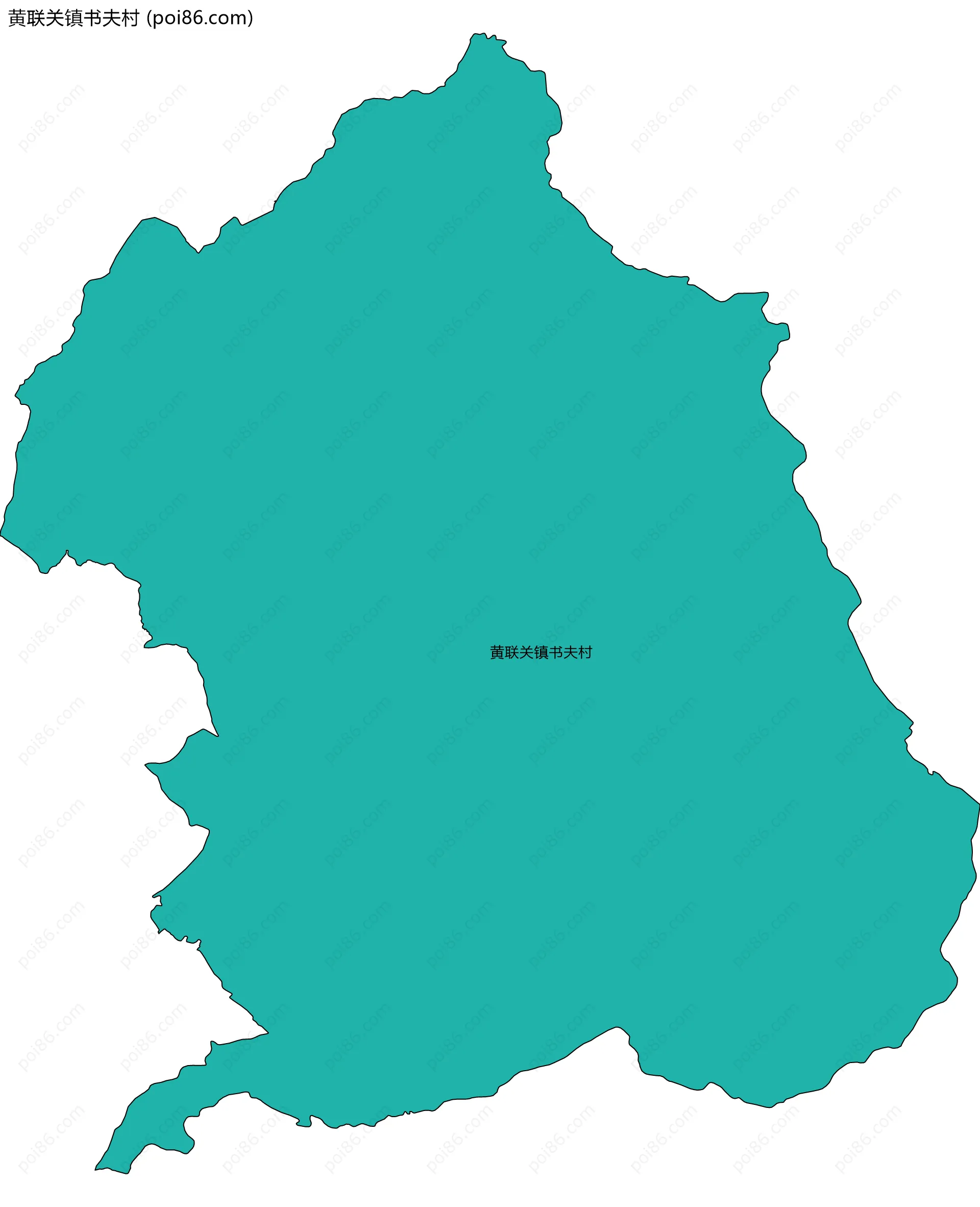 黄联关镇书夫村边界地图