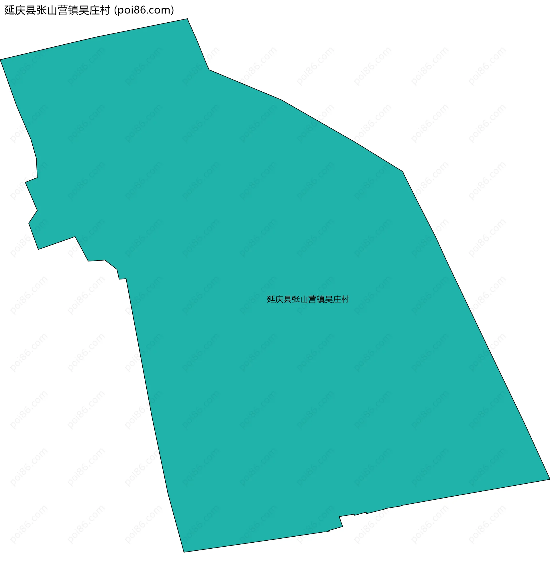 延庆县张山营镇吴庄村边界地图