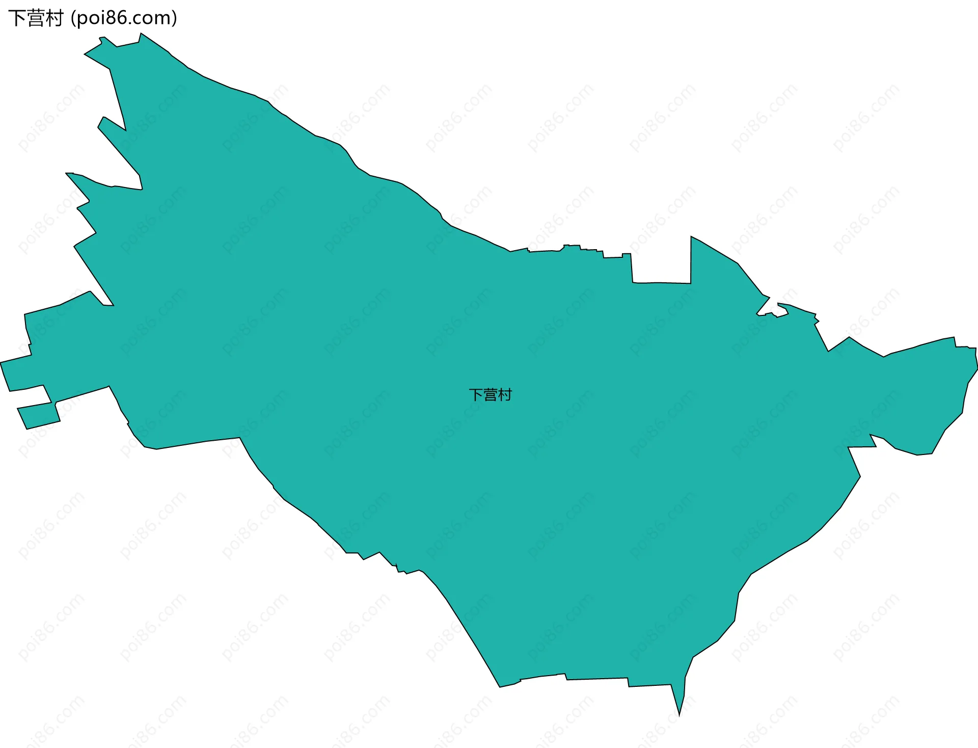 下营村边界地图