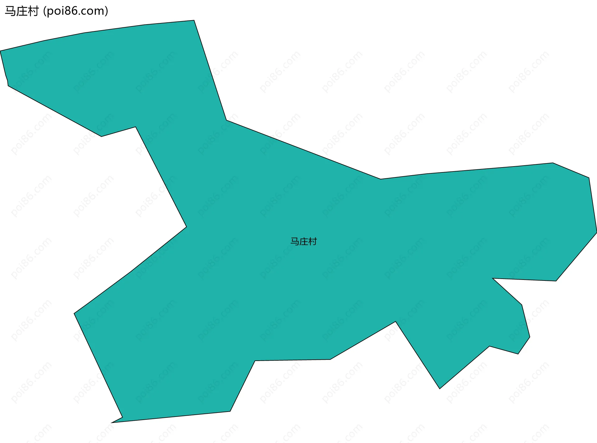 马庄村边界地图