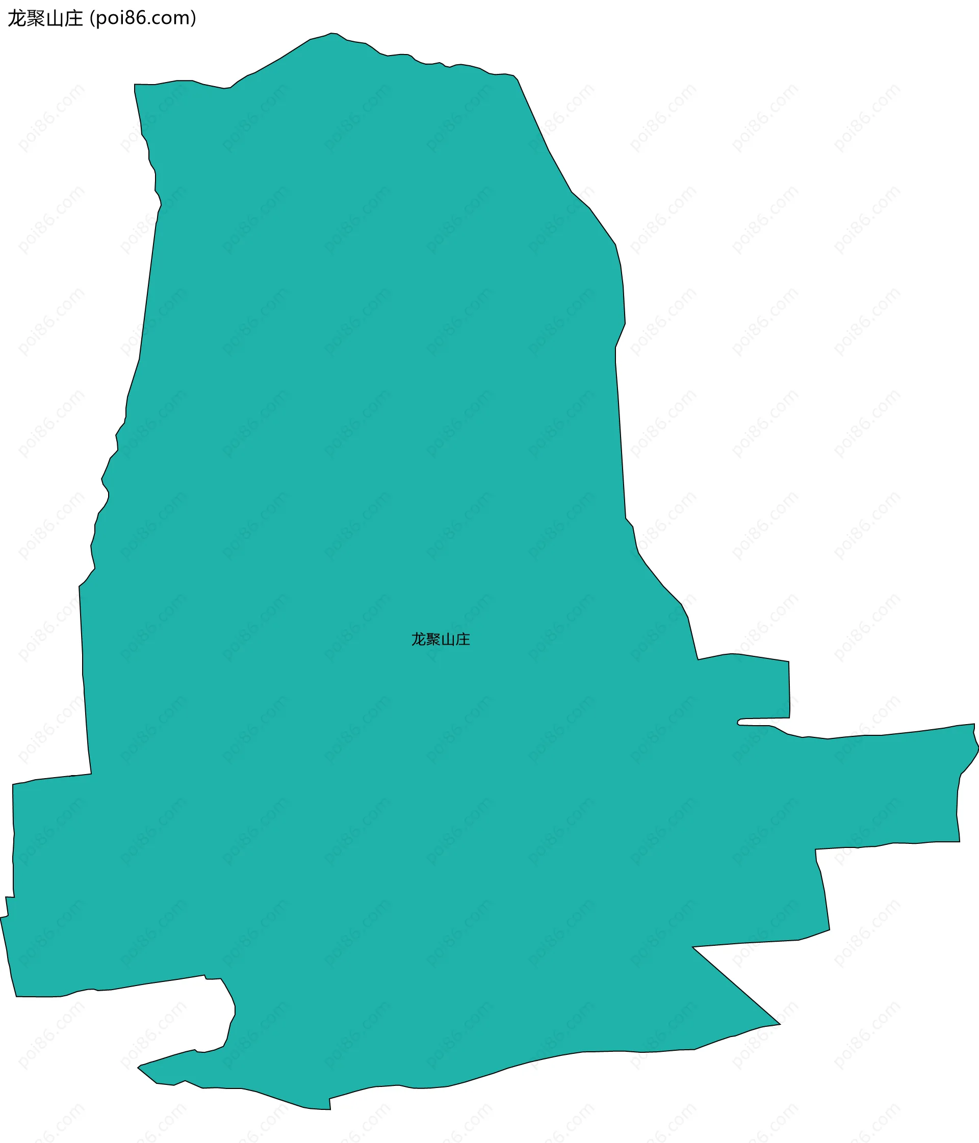 龙聚山庄边界地图