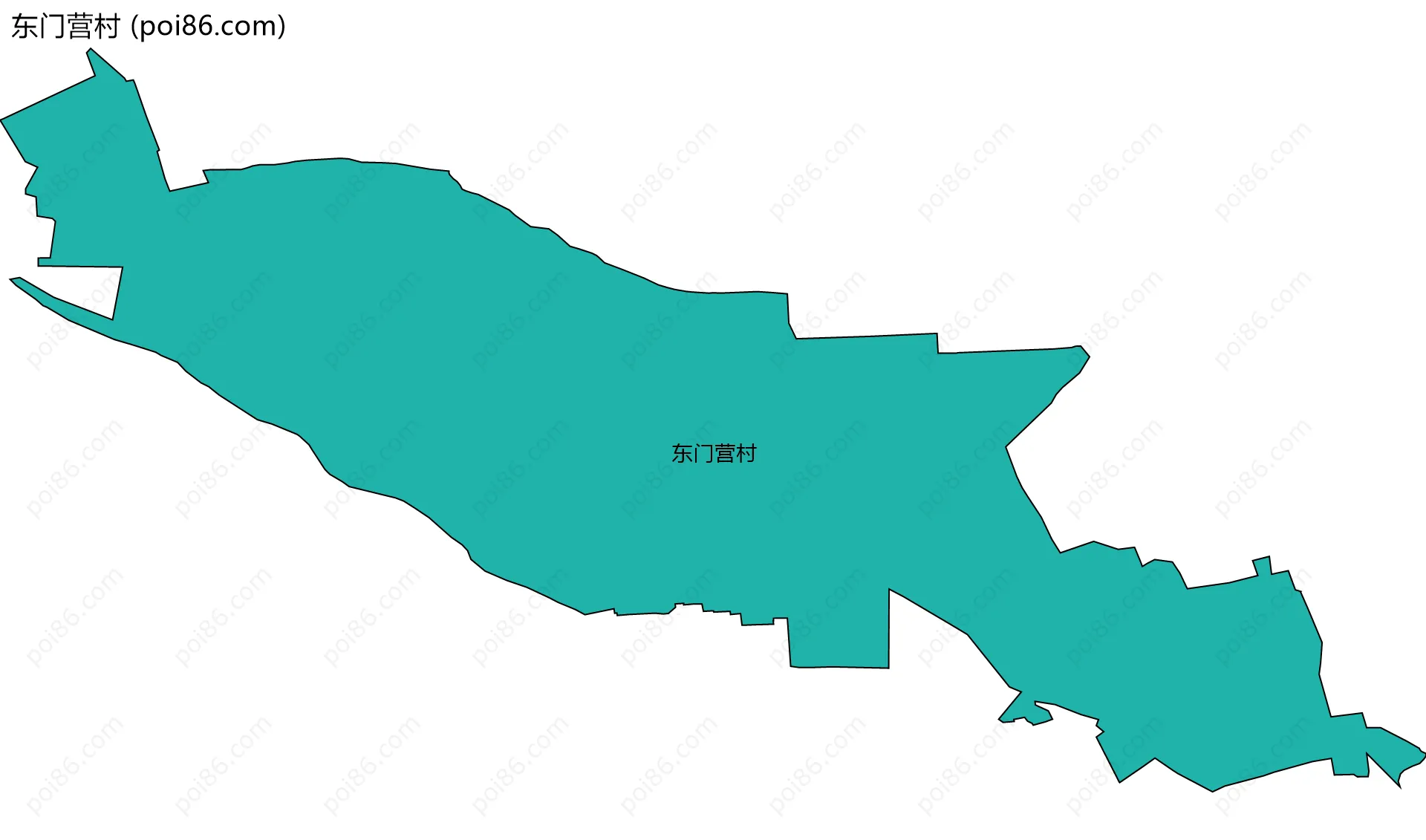 东门营村边界地图