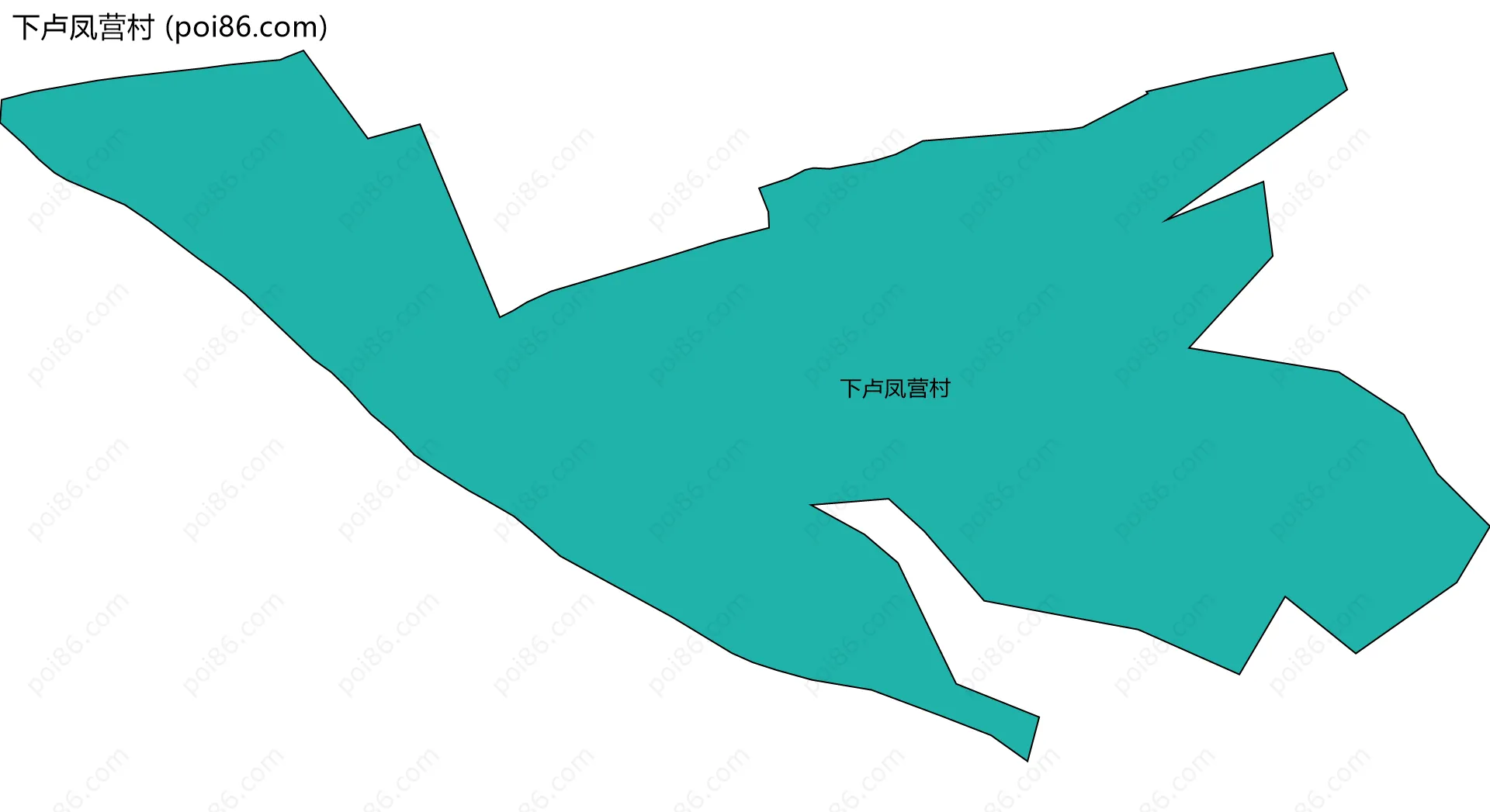 下卢凤营村边界地图
