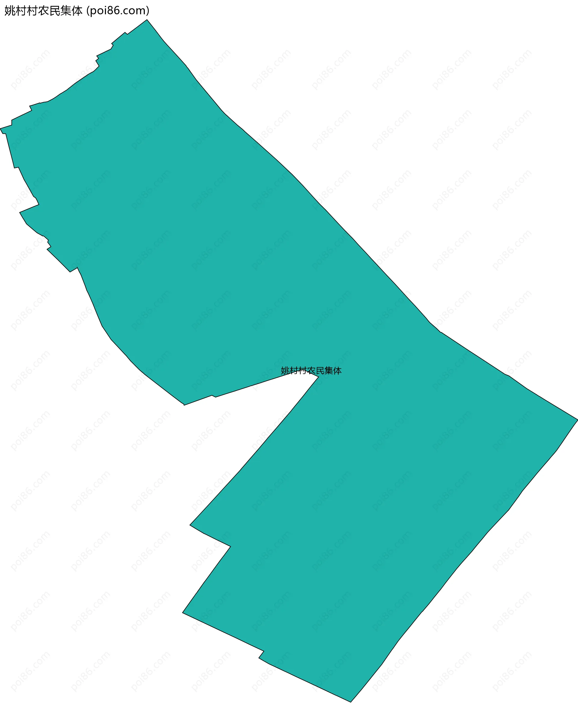 姚村村农民集体边界地图