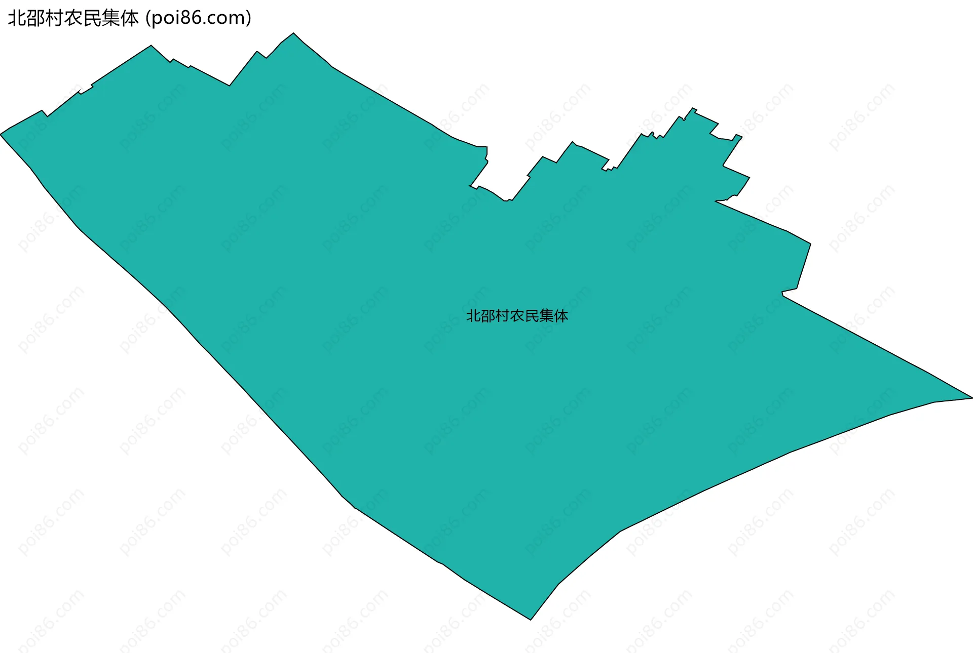 北邵村农民集体边界地图