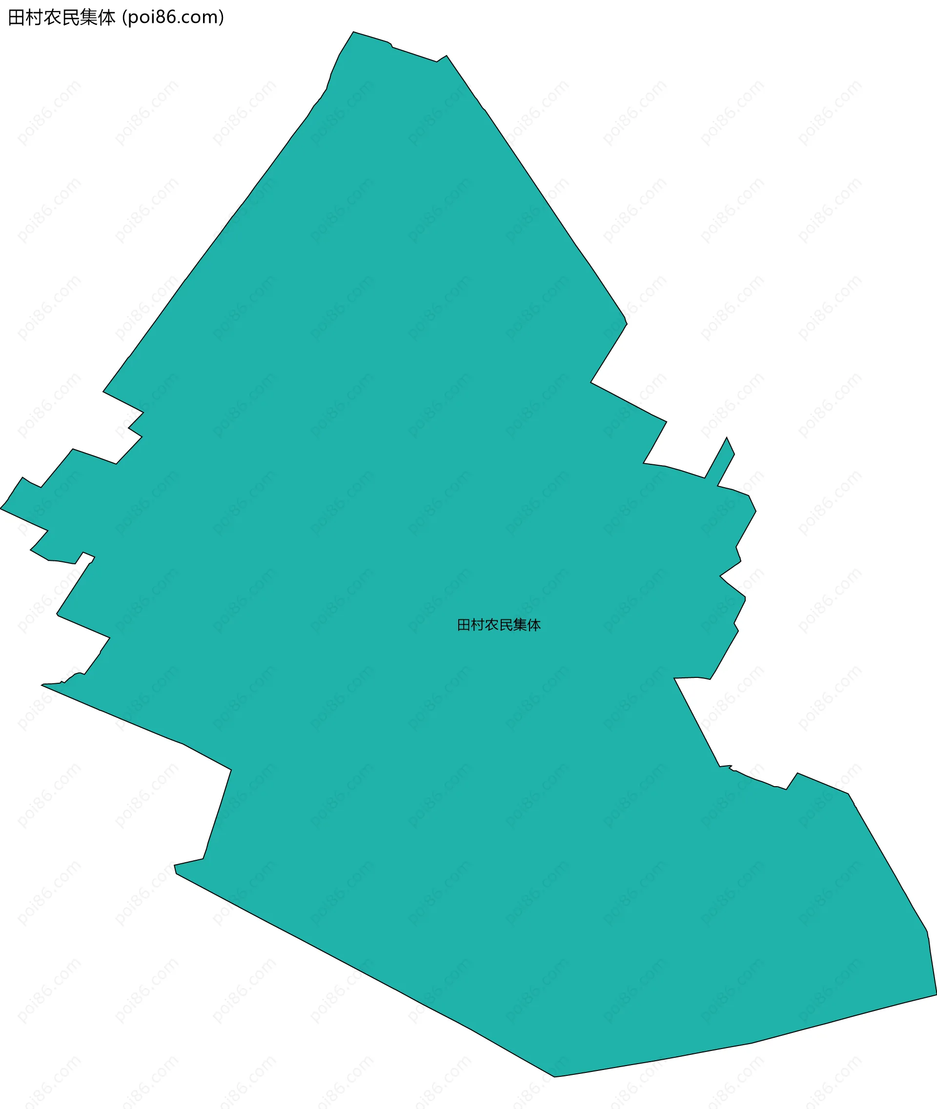 田村农民集体边界地图