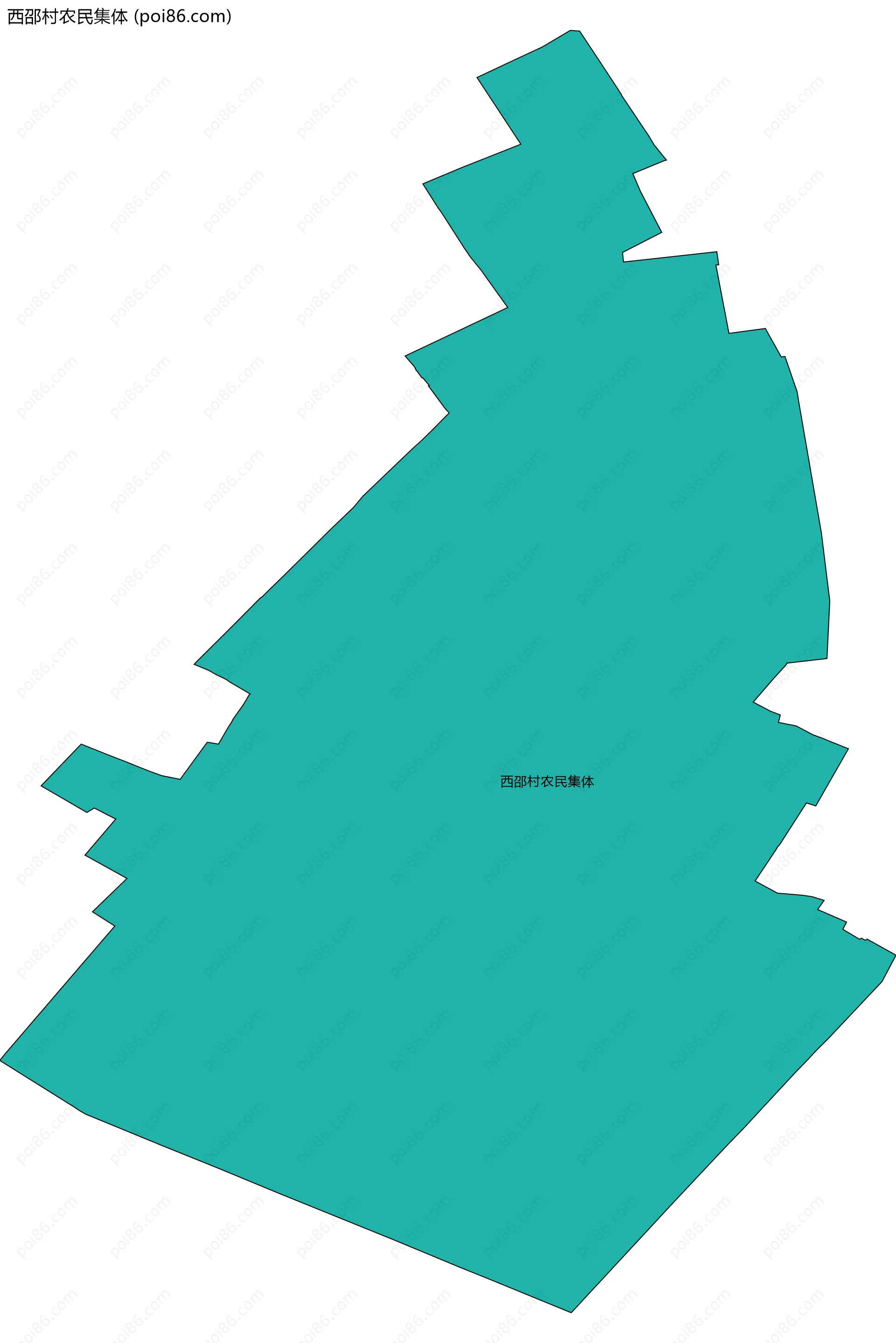 西邵村农民集体边界地图