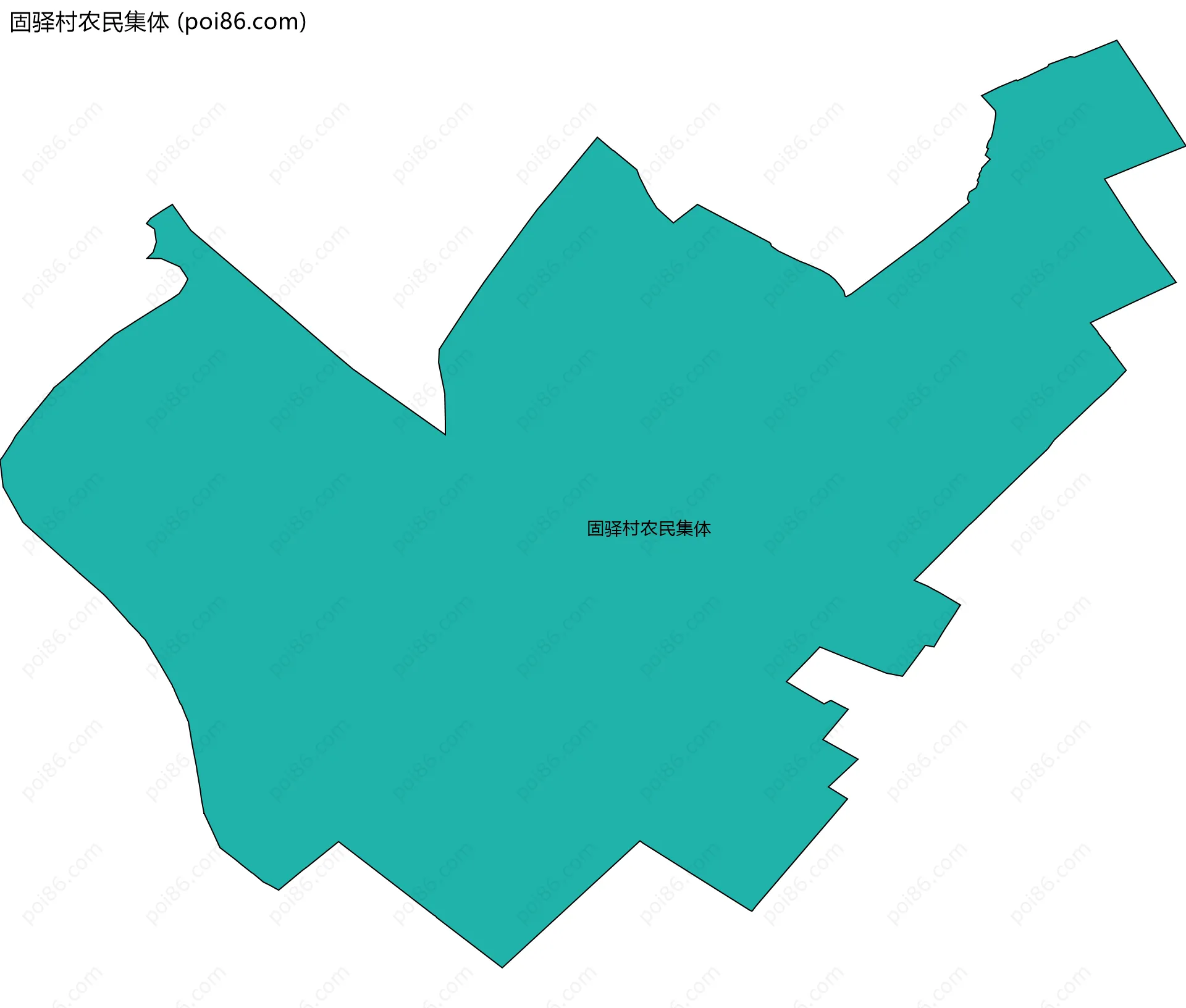 固驿村农民集体边界地图