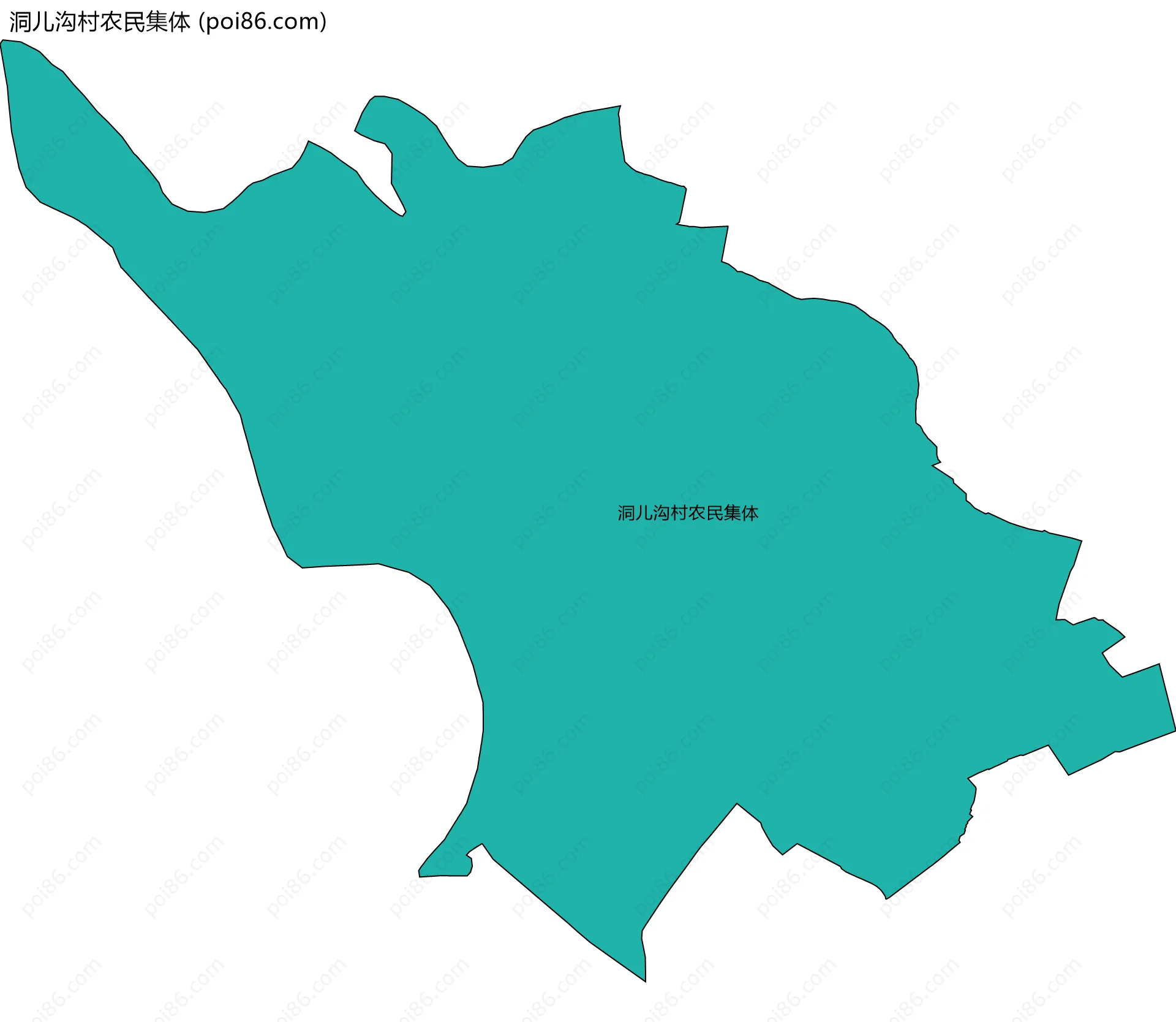 洞儿沟村农民集体边界地图