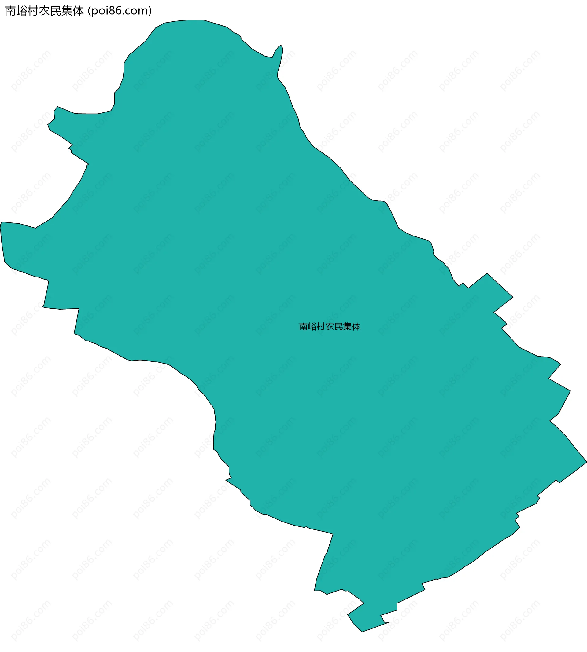 南峪村农民集体边界地图