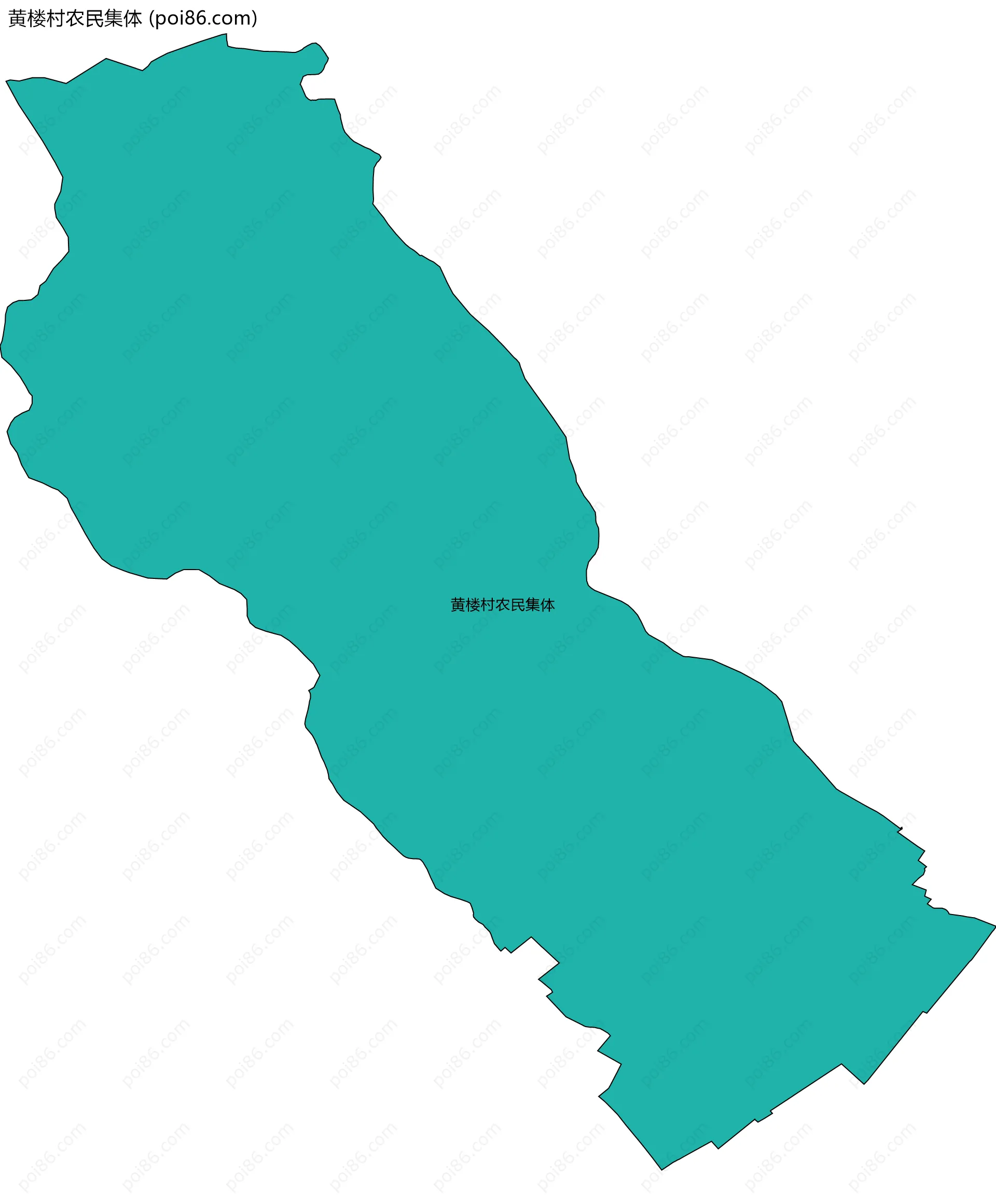 黄楼村农民集体边界地图