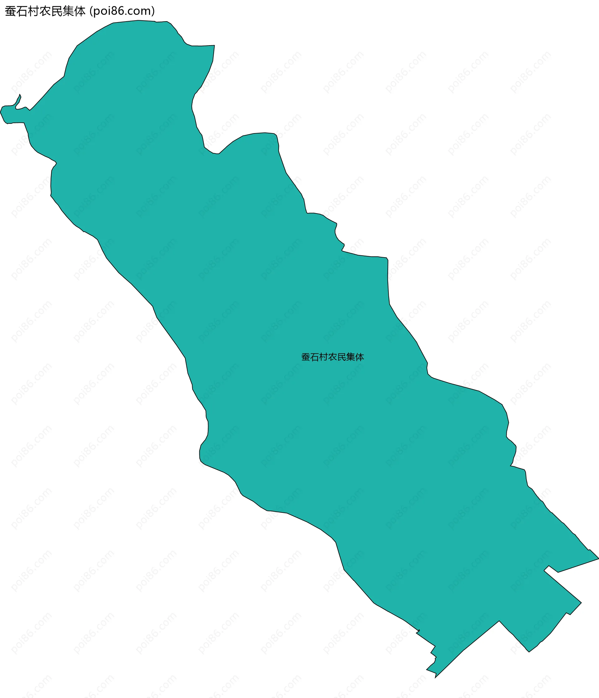 蚕石村农民集体边界地图