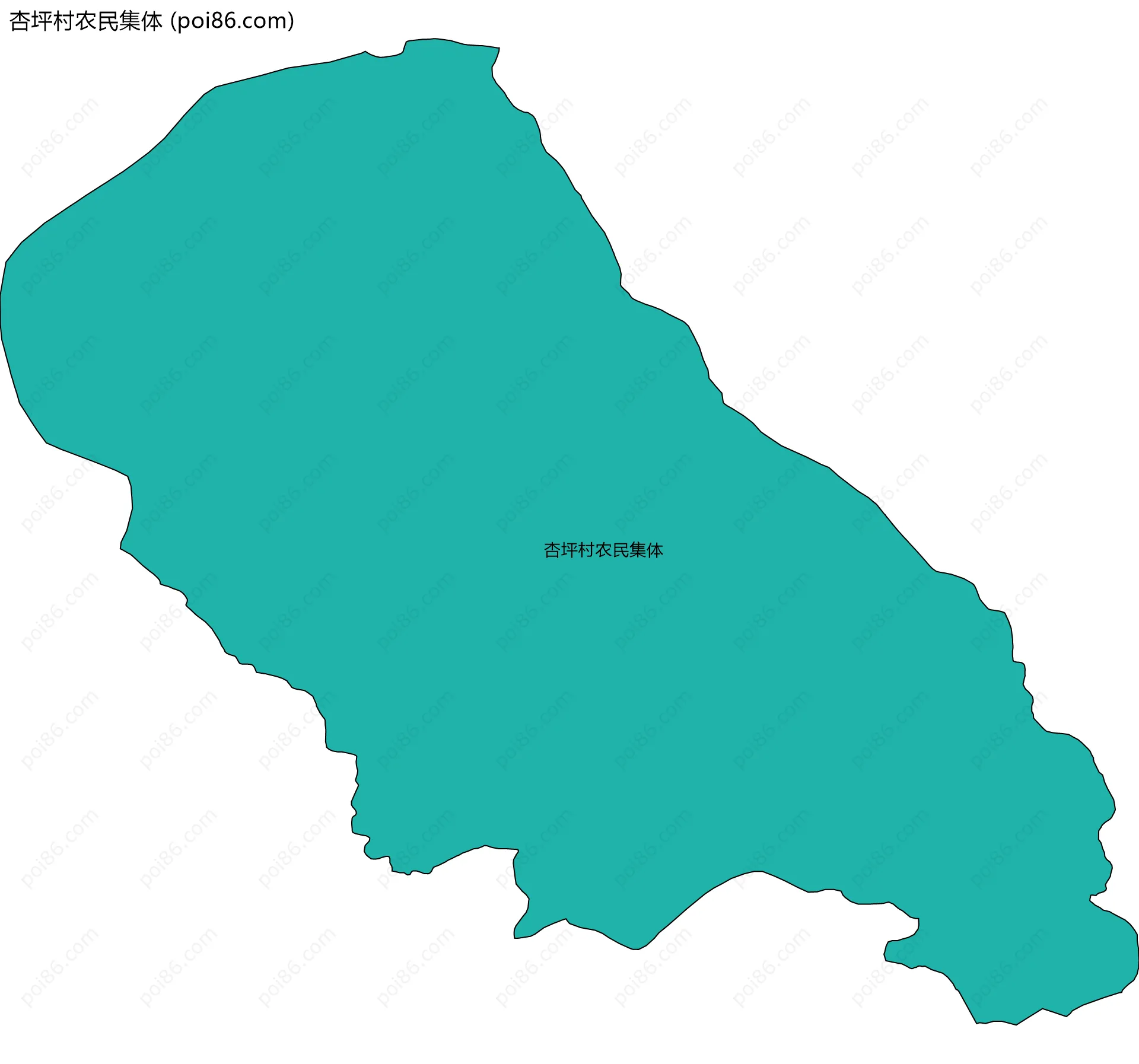 杏坪村农民集体边界地图