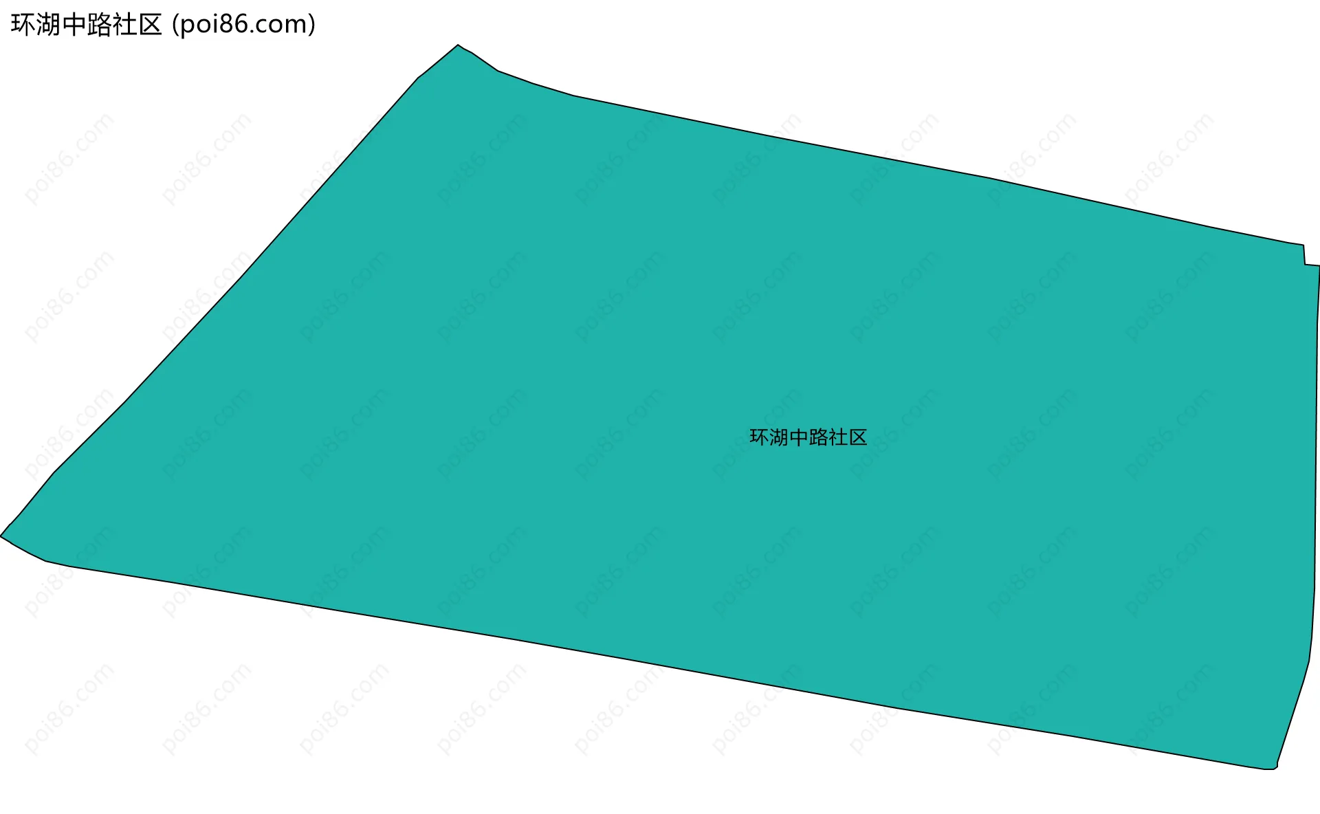 环湖中路社区边界地图
