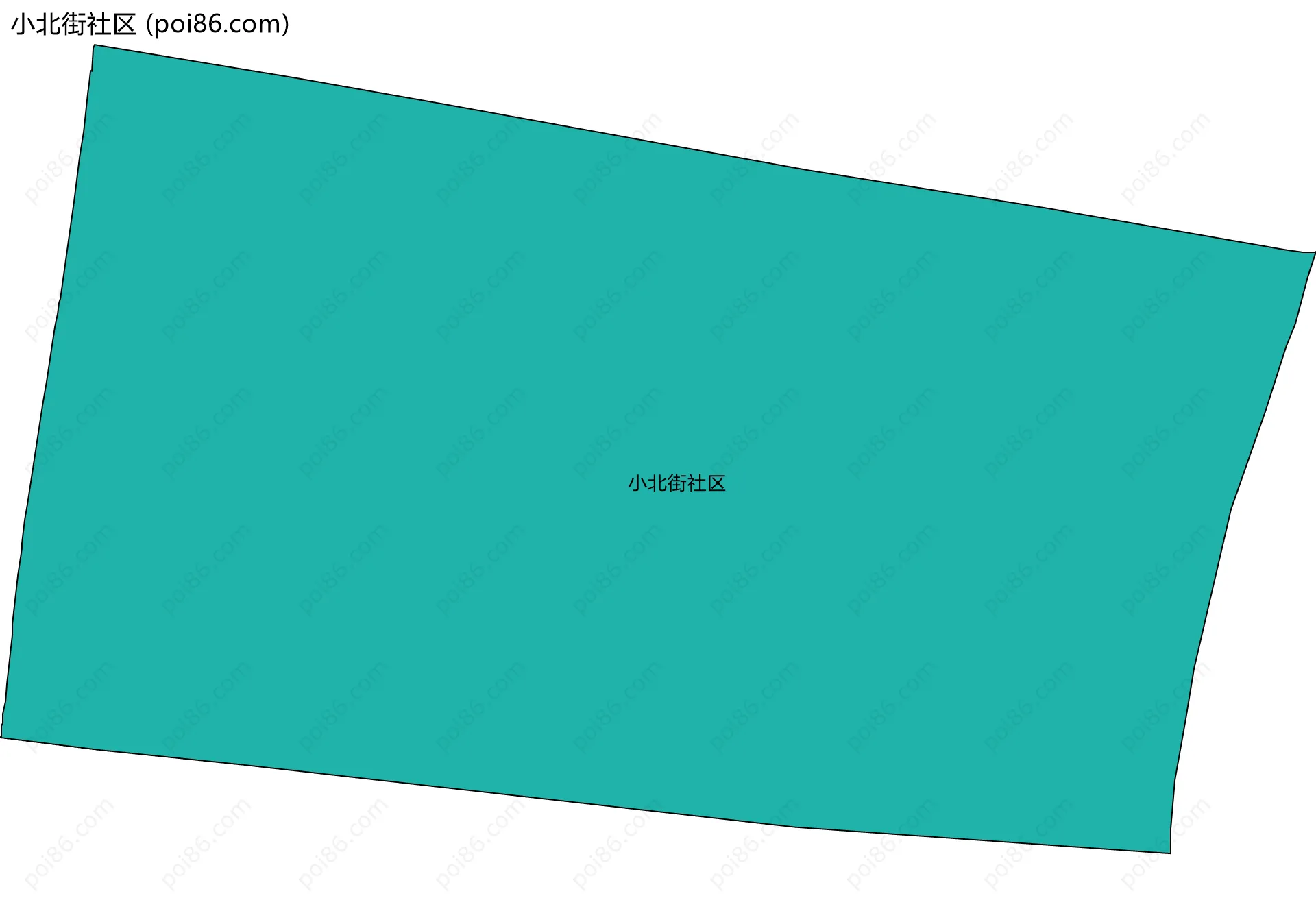 小北街社区边界地图