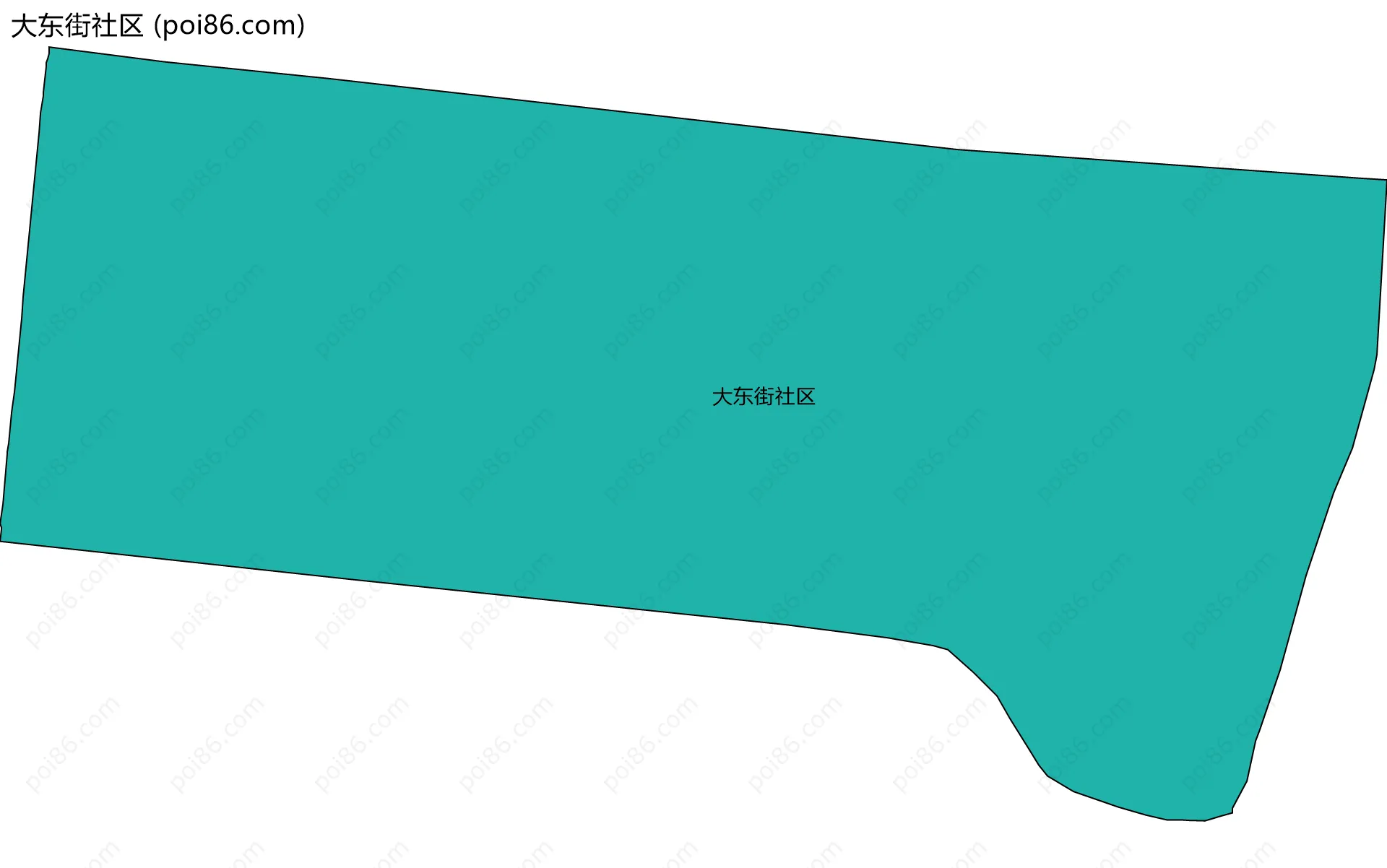 大东街社区边界地图