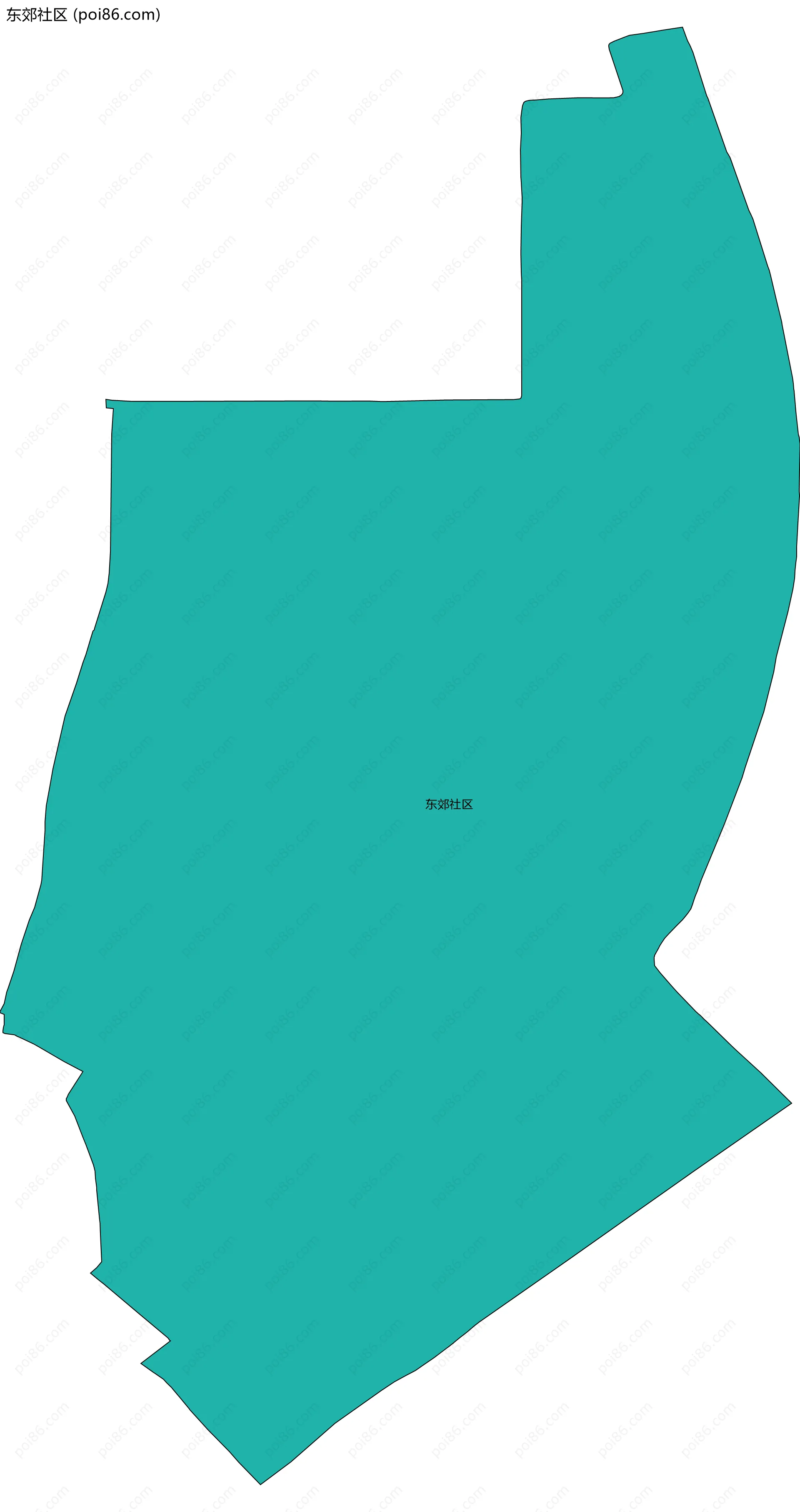 东郊社区边界地图