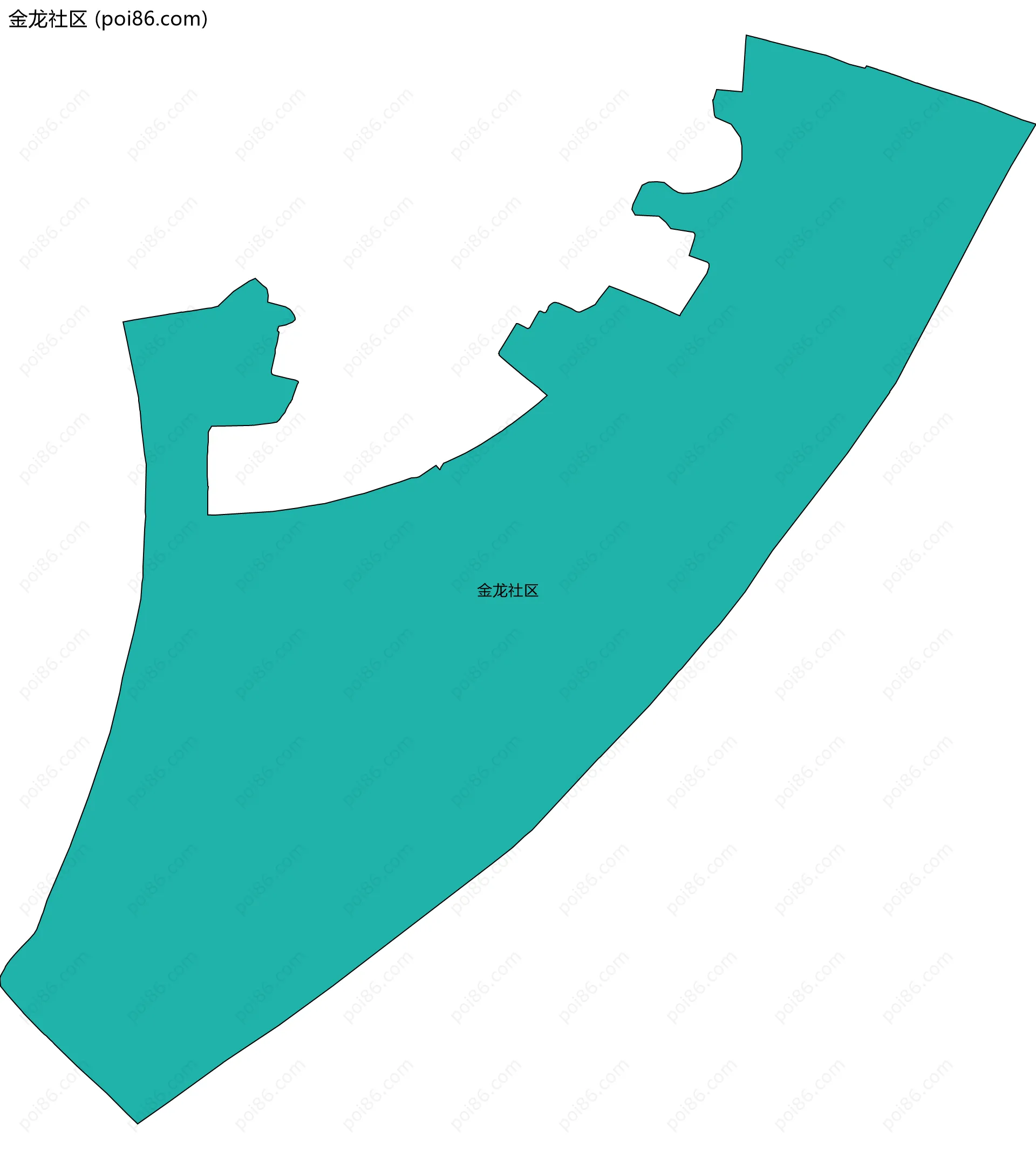 金龙社区边界地图