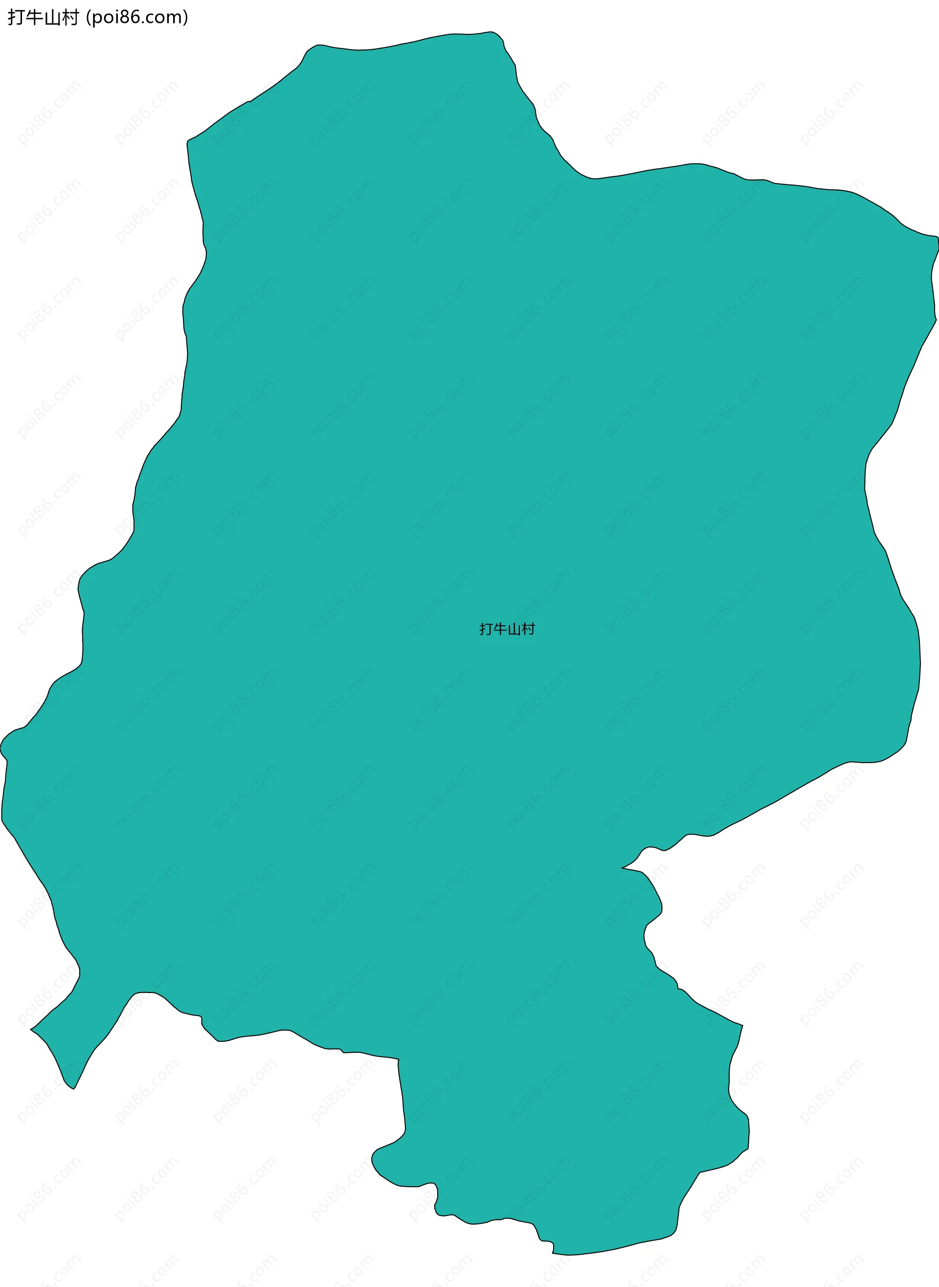 打牛山村边界地图