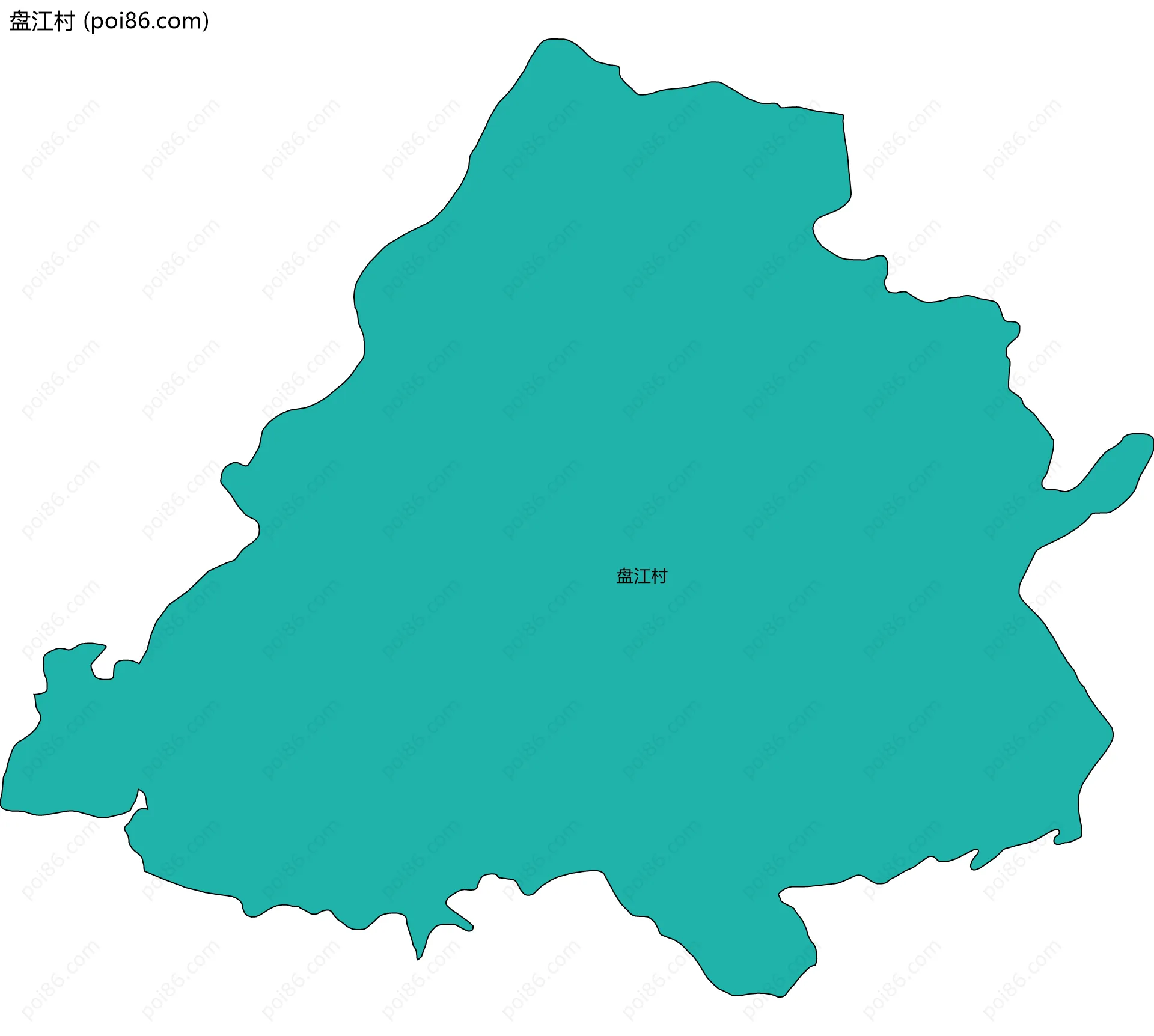盘江村边界地图