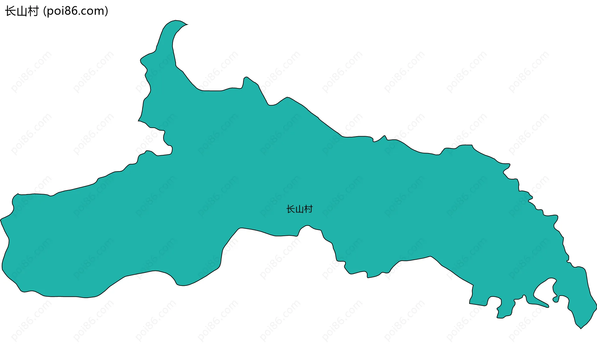 长山村边界地图