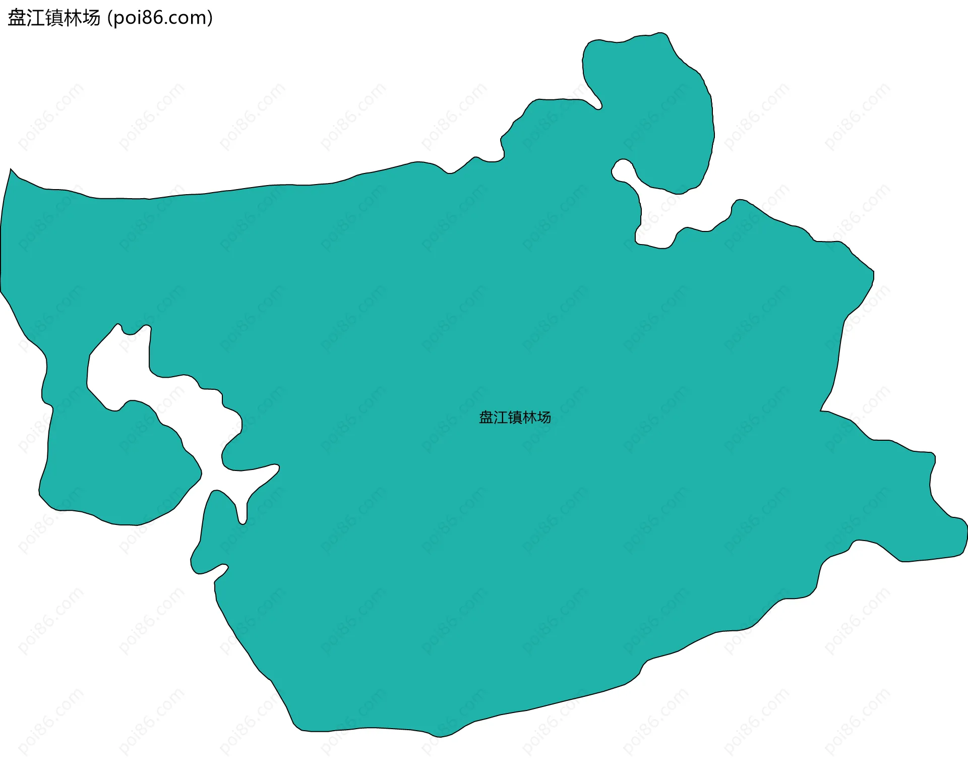 盘江镇林场边界地图