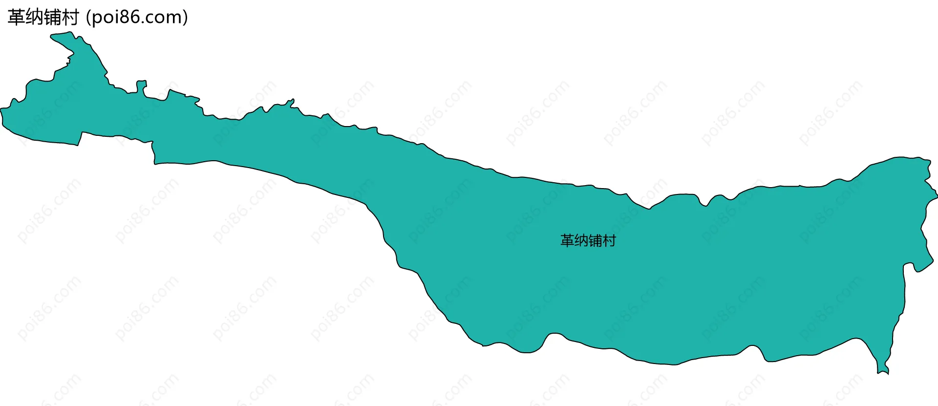 革纳铺村边界地图