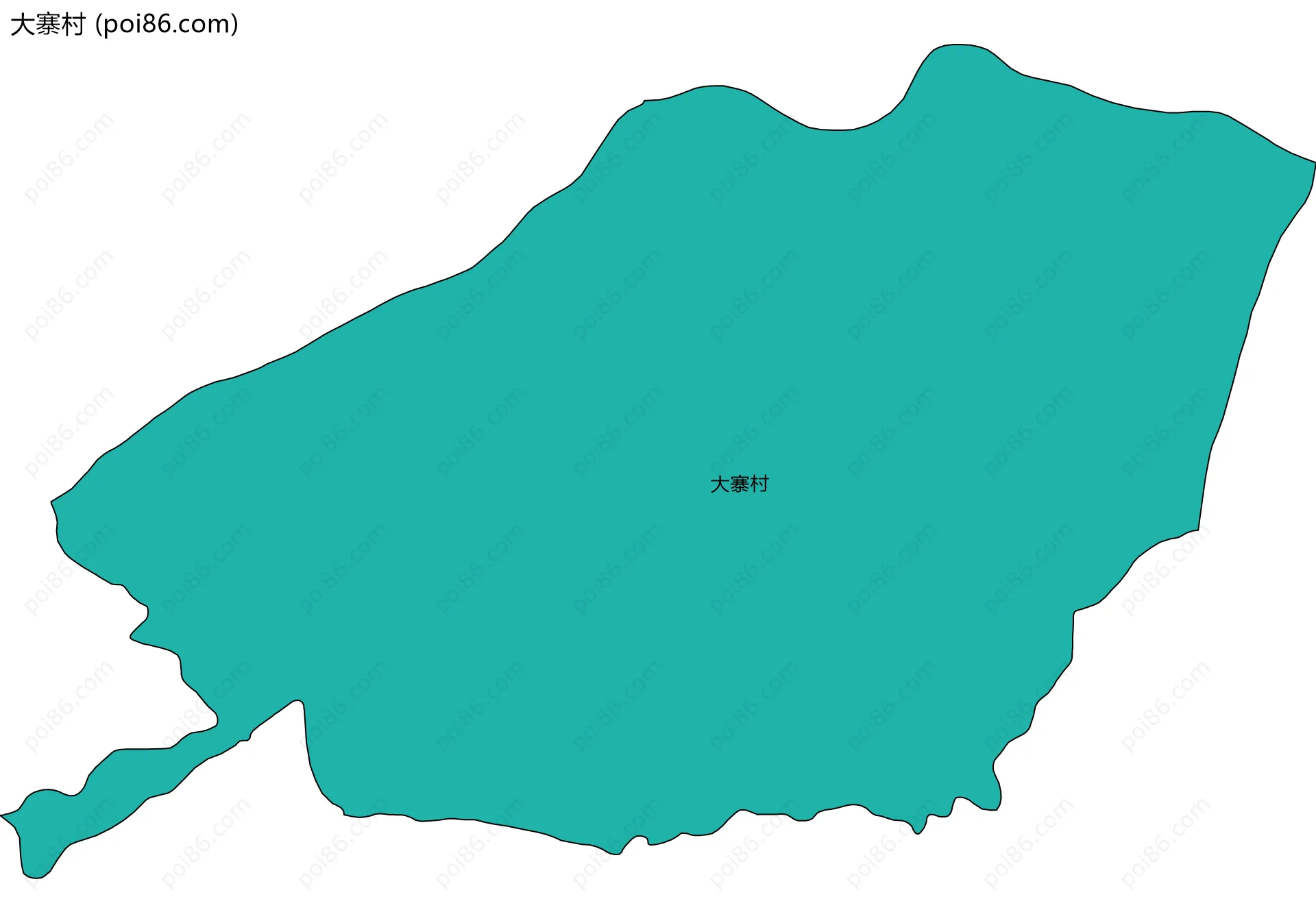 大寨村边界地图