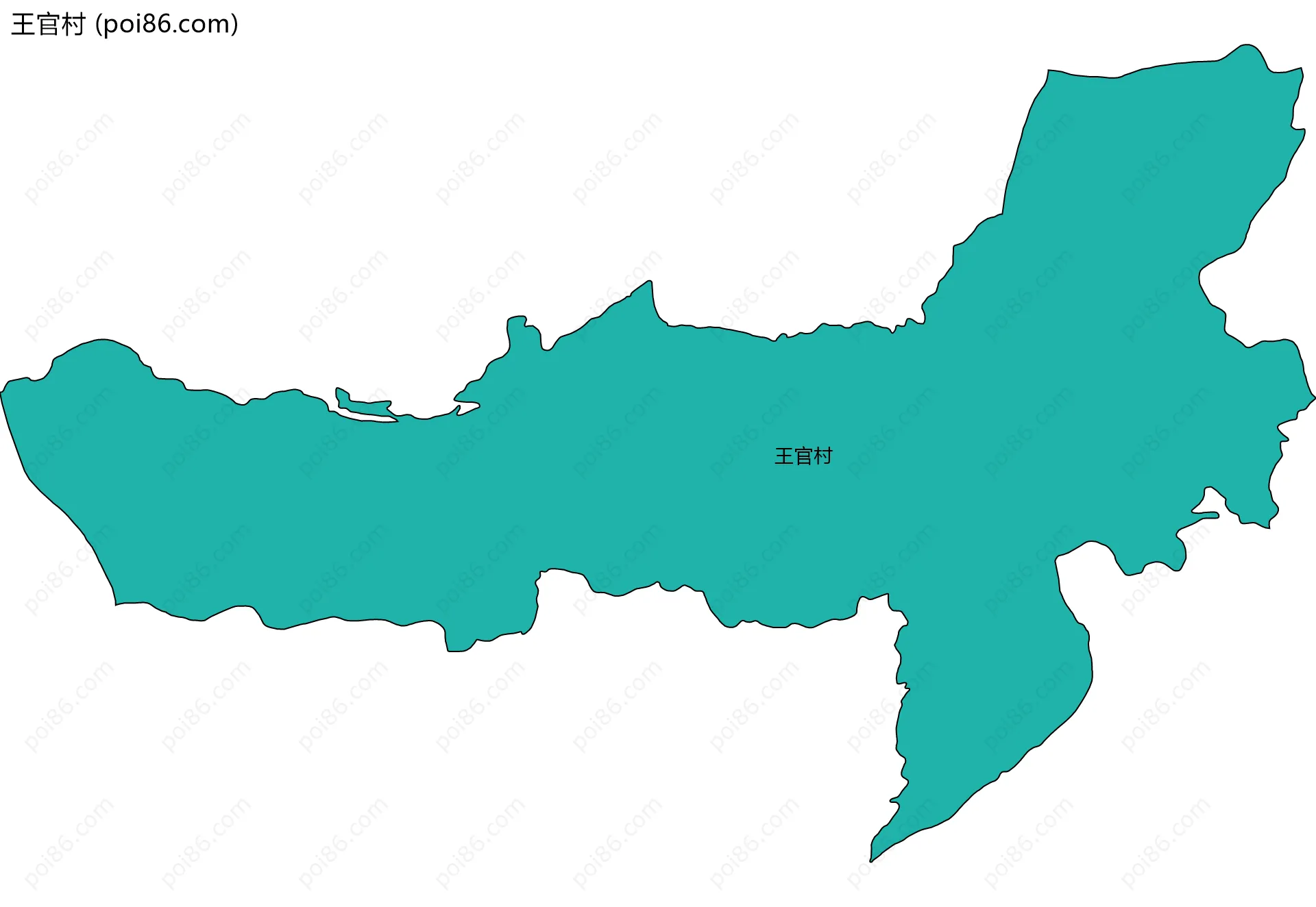 王官村边界地图