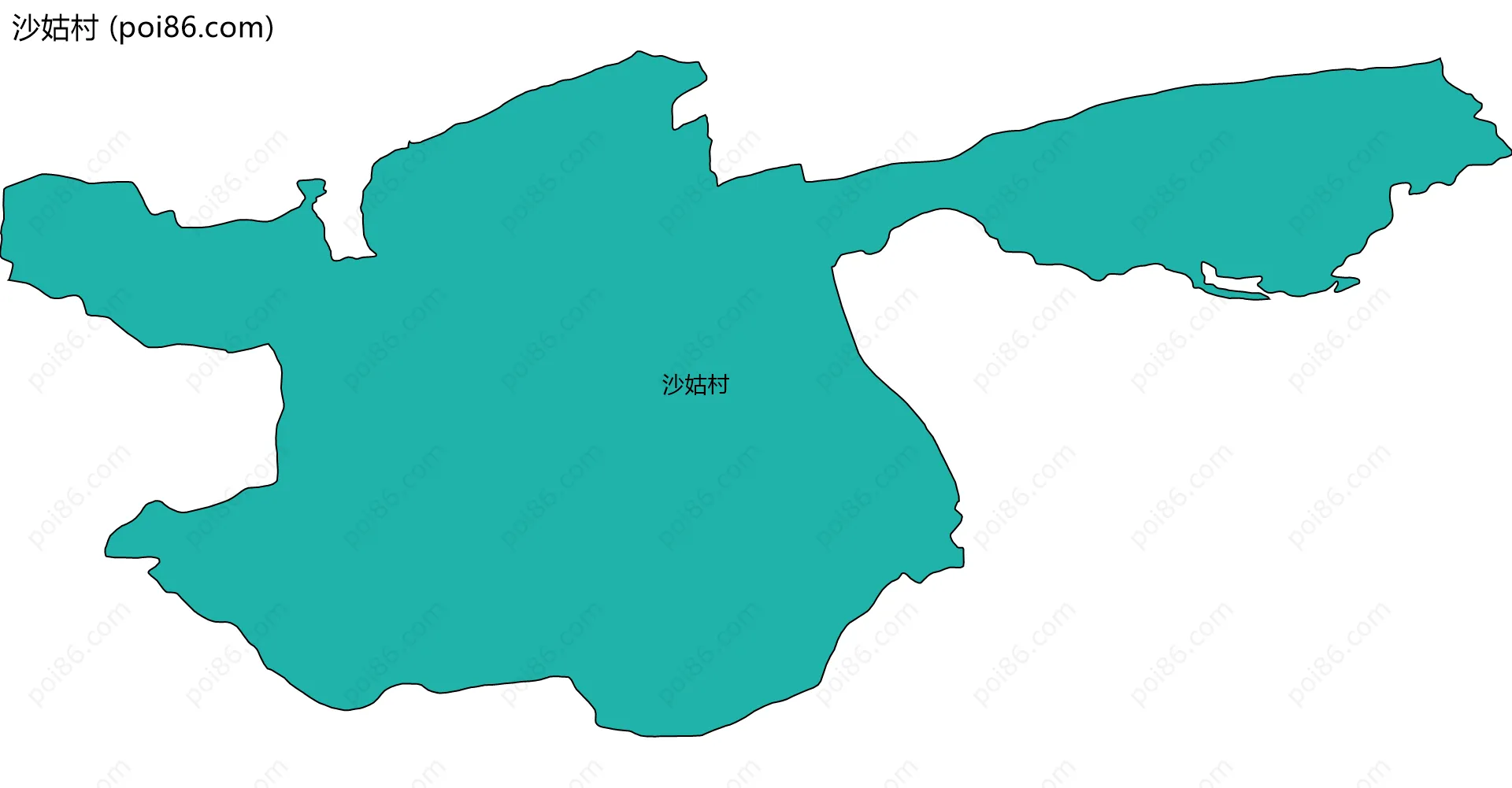 沙姑村边界地图
