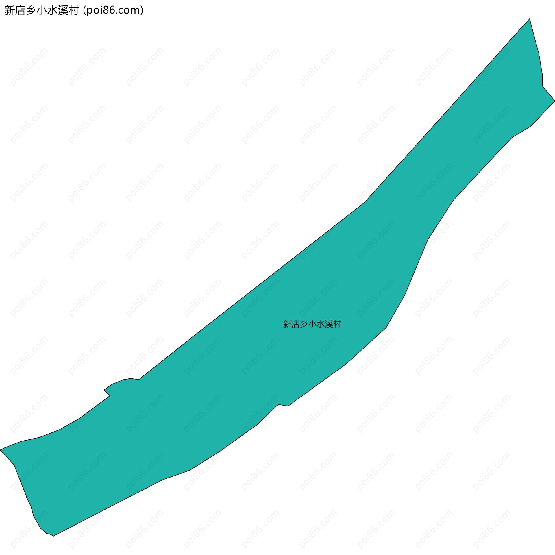 新店乡小水溪村边界地图