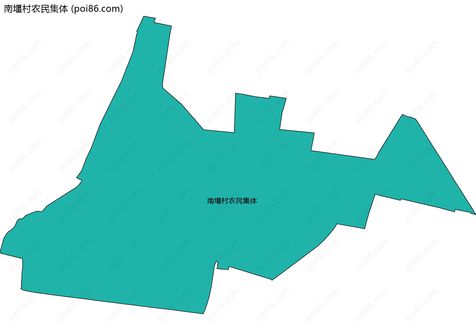 南堰村农民集体边界地图