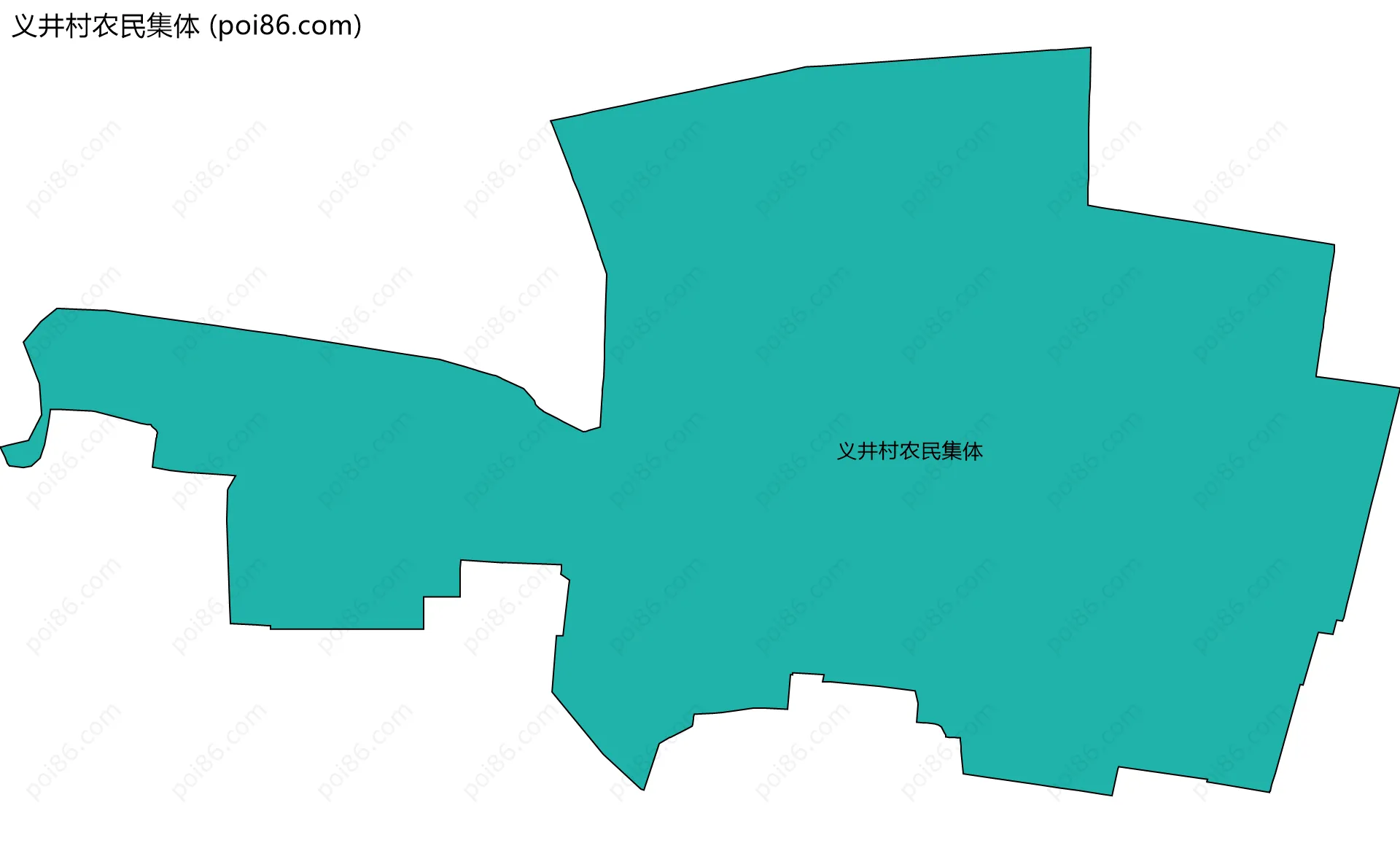义井村农民集体边界地图
