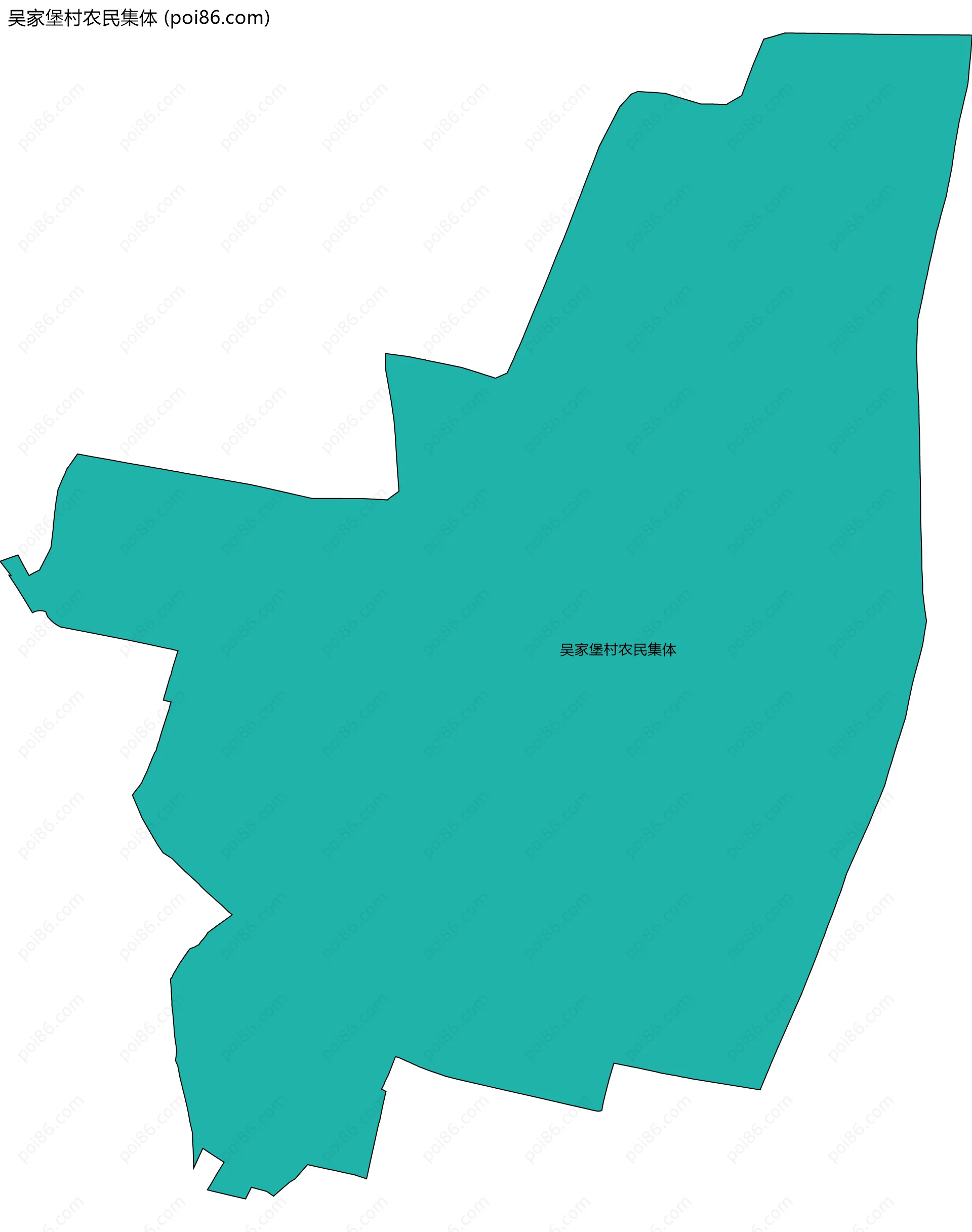 吴家堡村农民集体边界地图