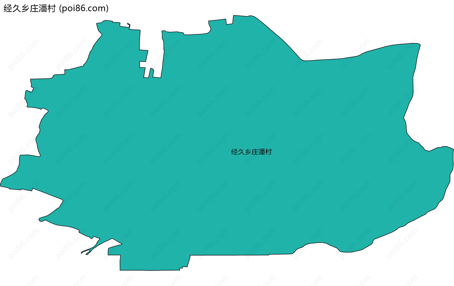 经久乡庄潘村边界地图