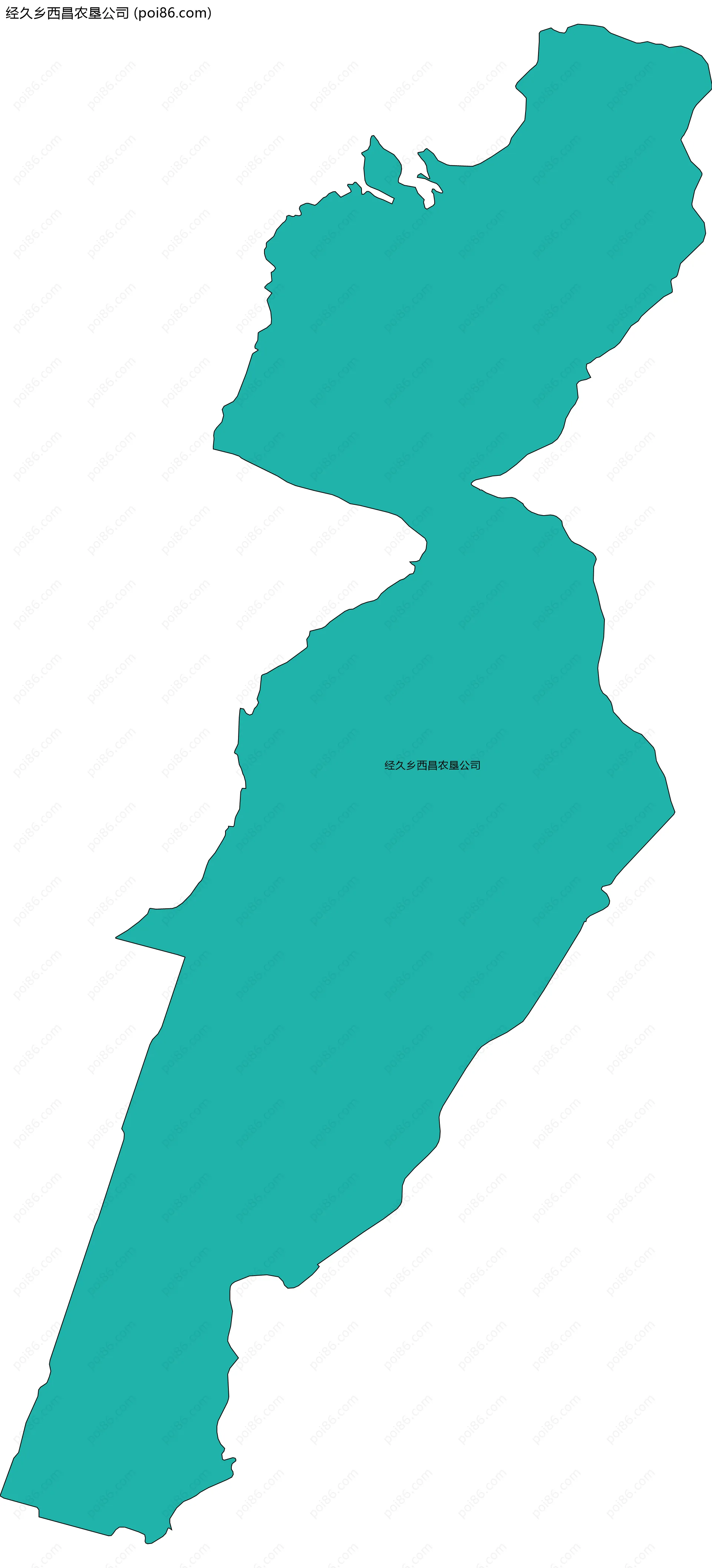 经久乡西昌农垦公司边界地图